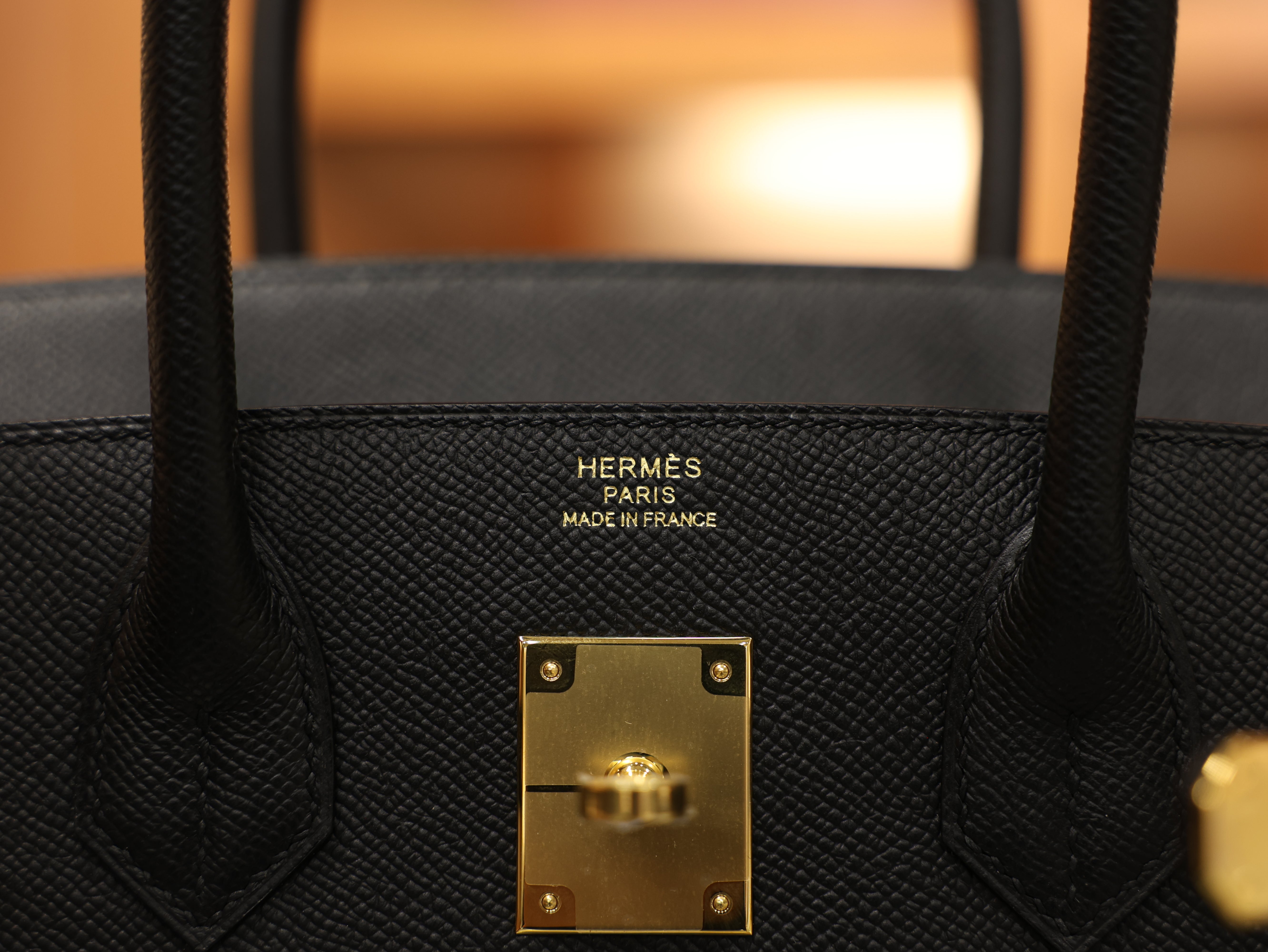 Birkin 30 epsom retourne black GHW