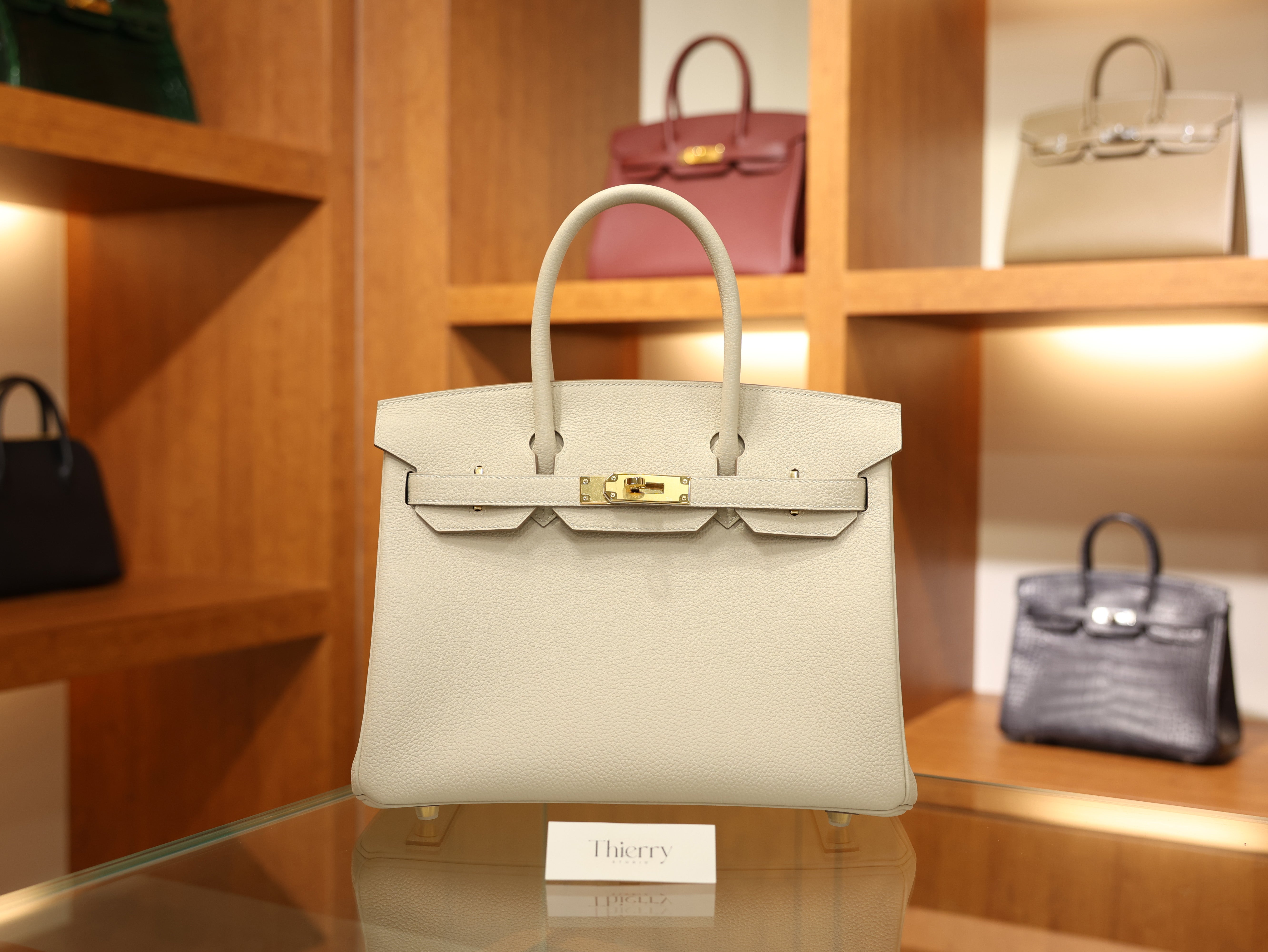 Birkin 30 togo craie GHW