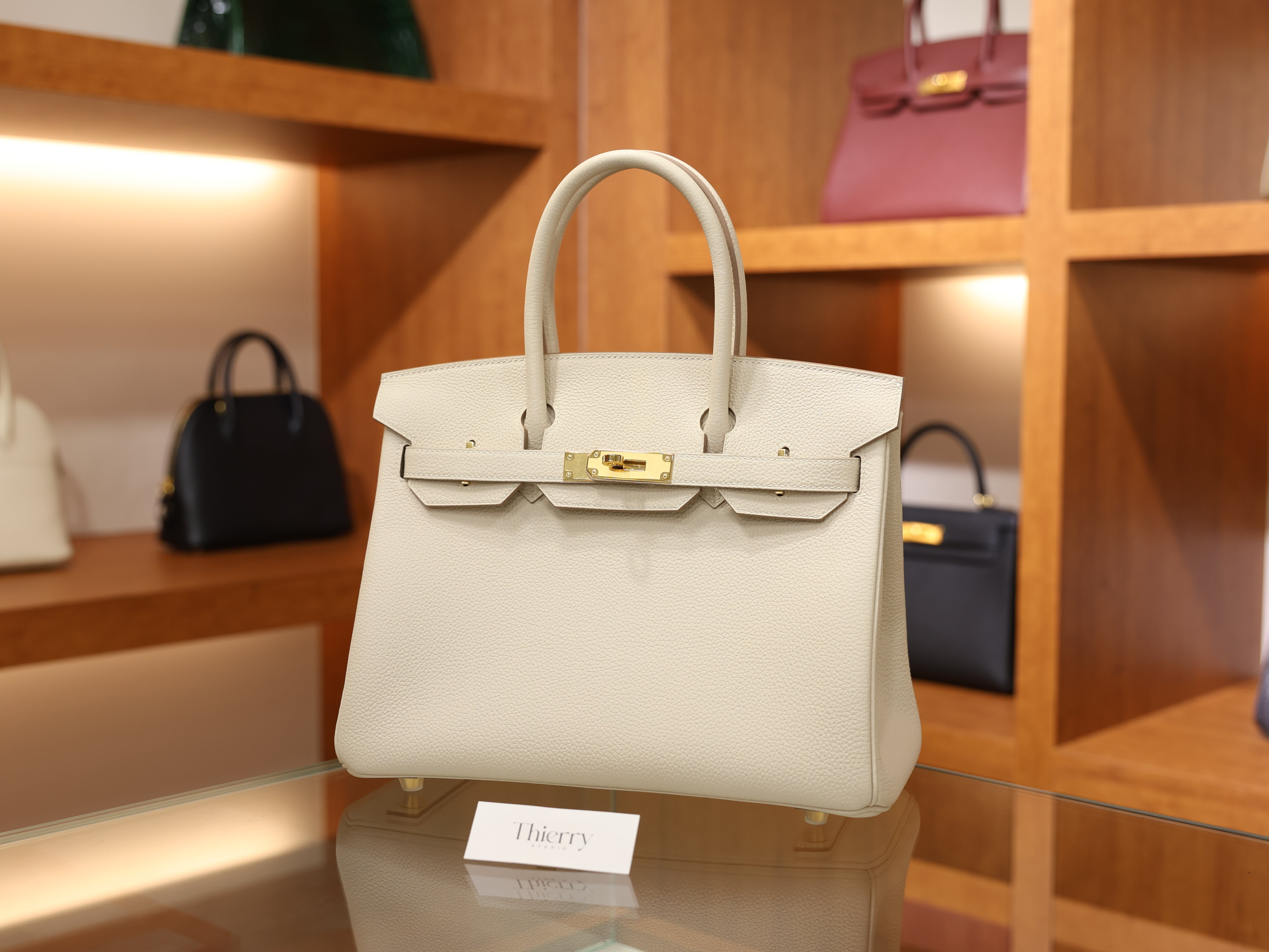 Birkin 30 togo craie GHW