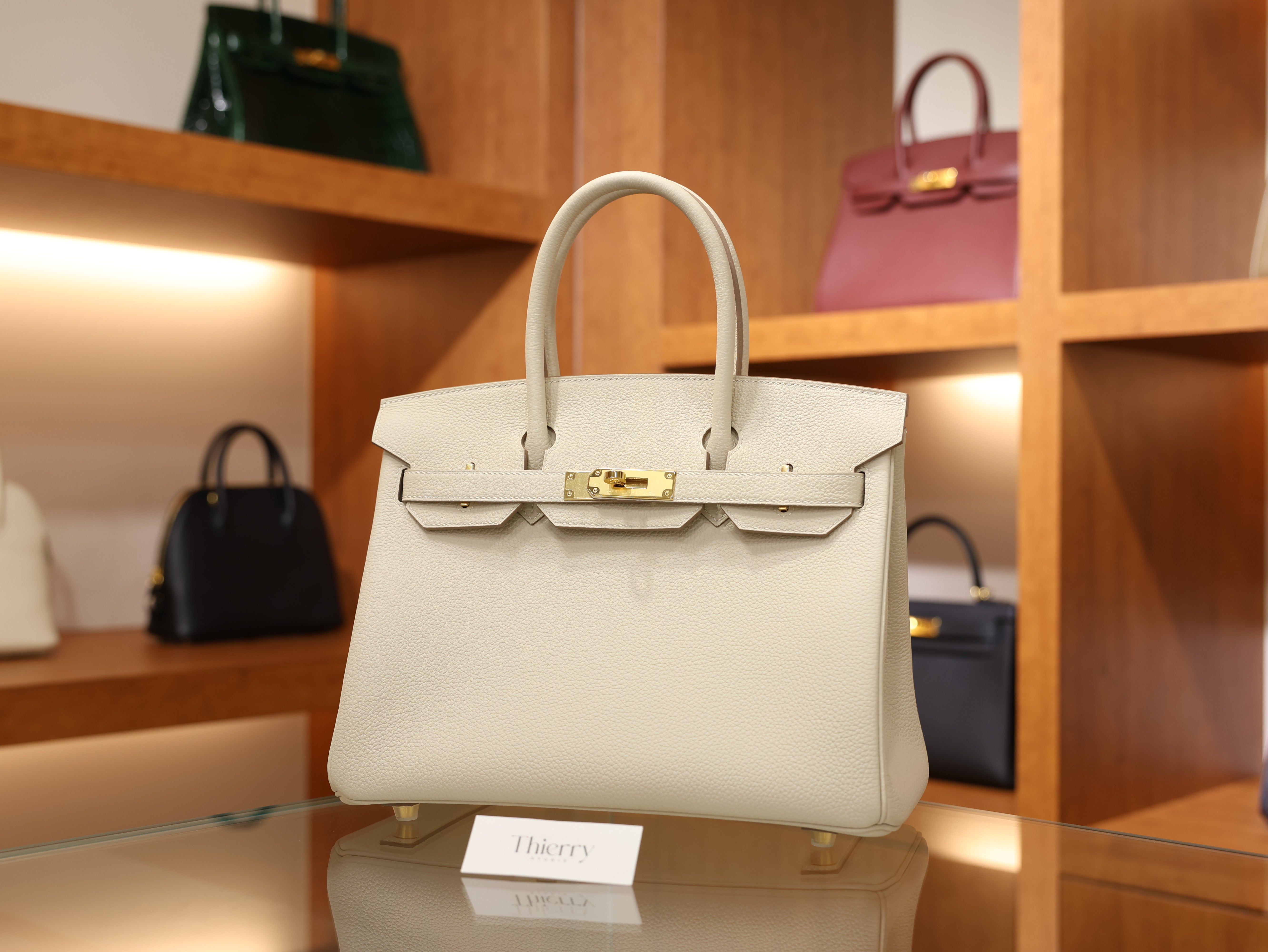 Birkin 30 togo craie GHW