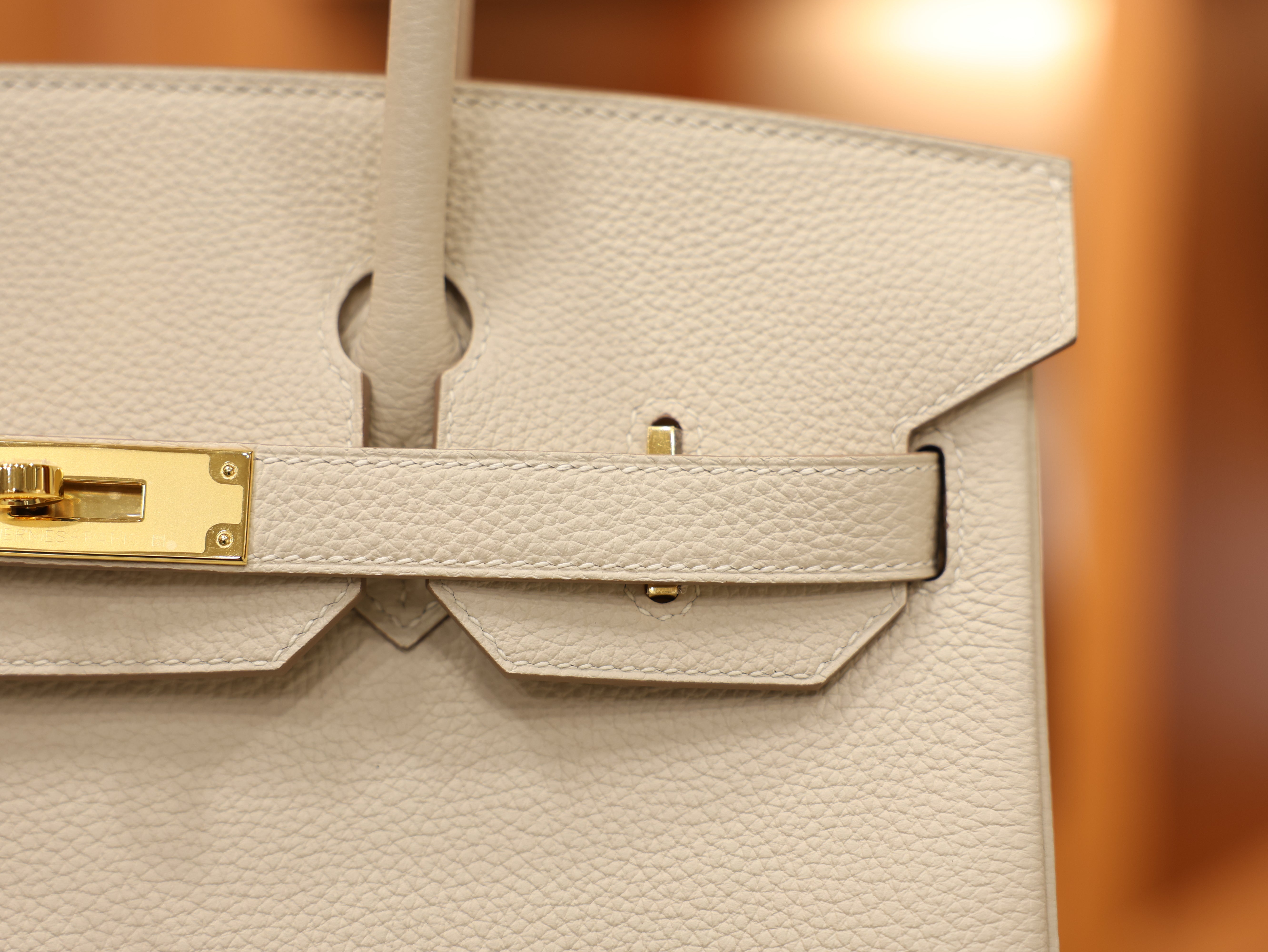 Birkin 30 togo craie GHW
