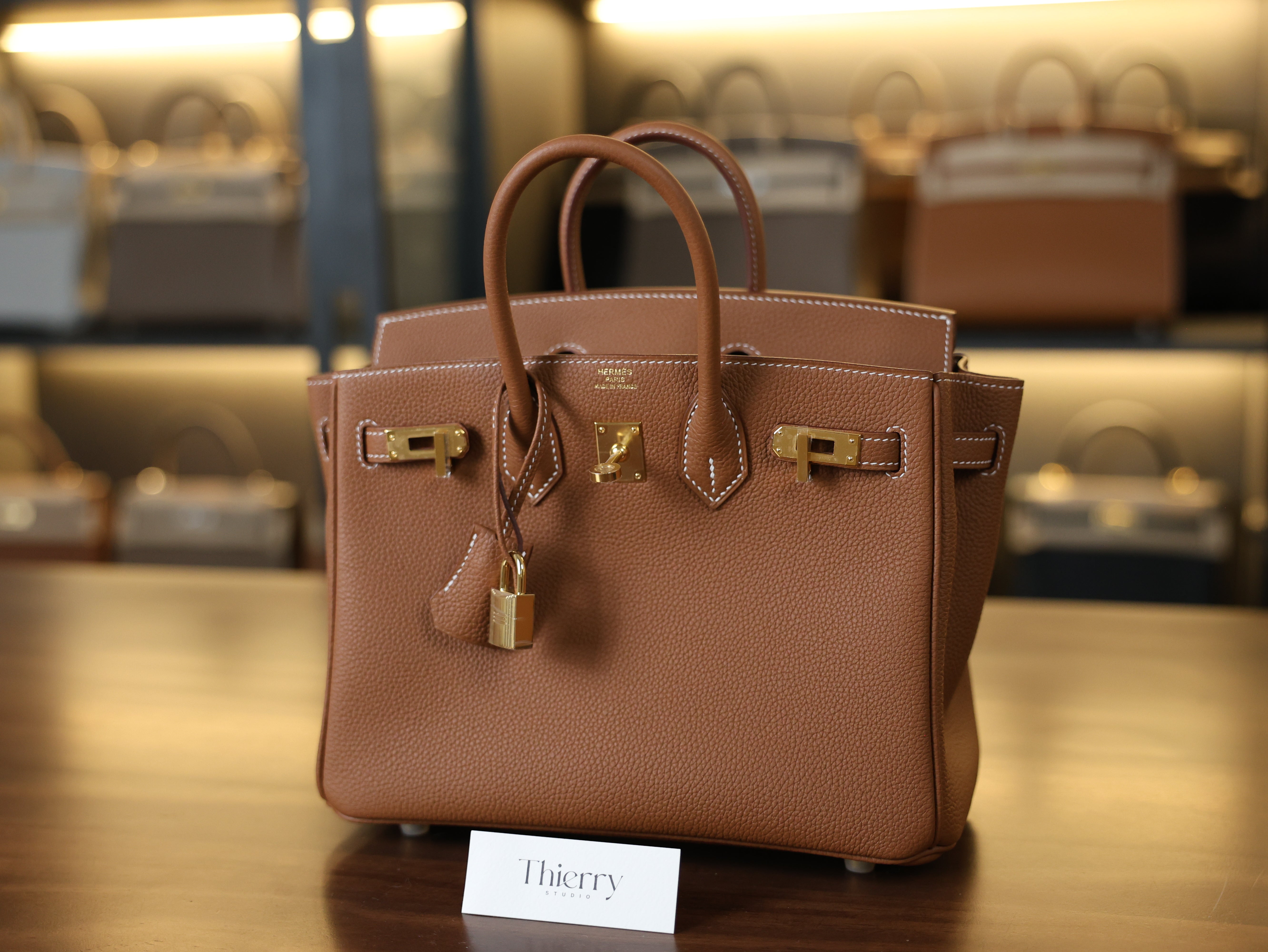 Birkin 25 togo gold GHW