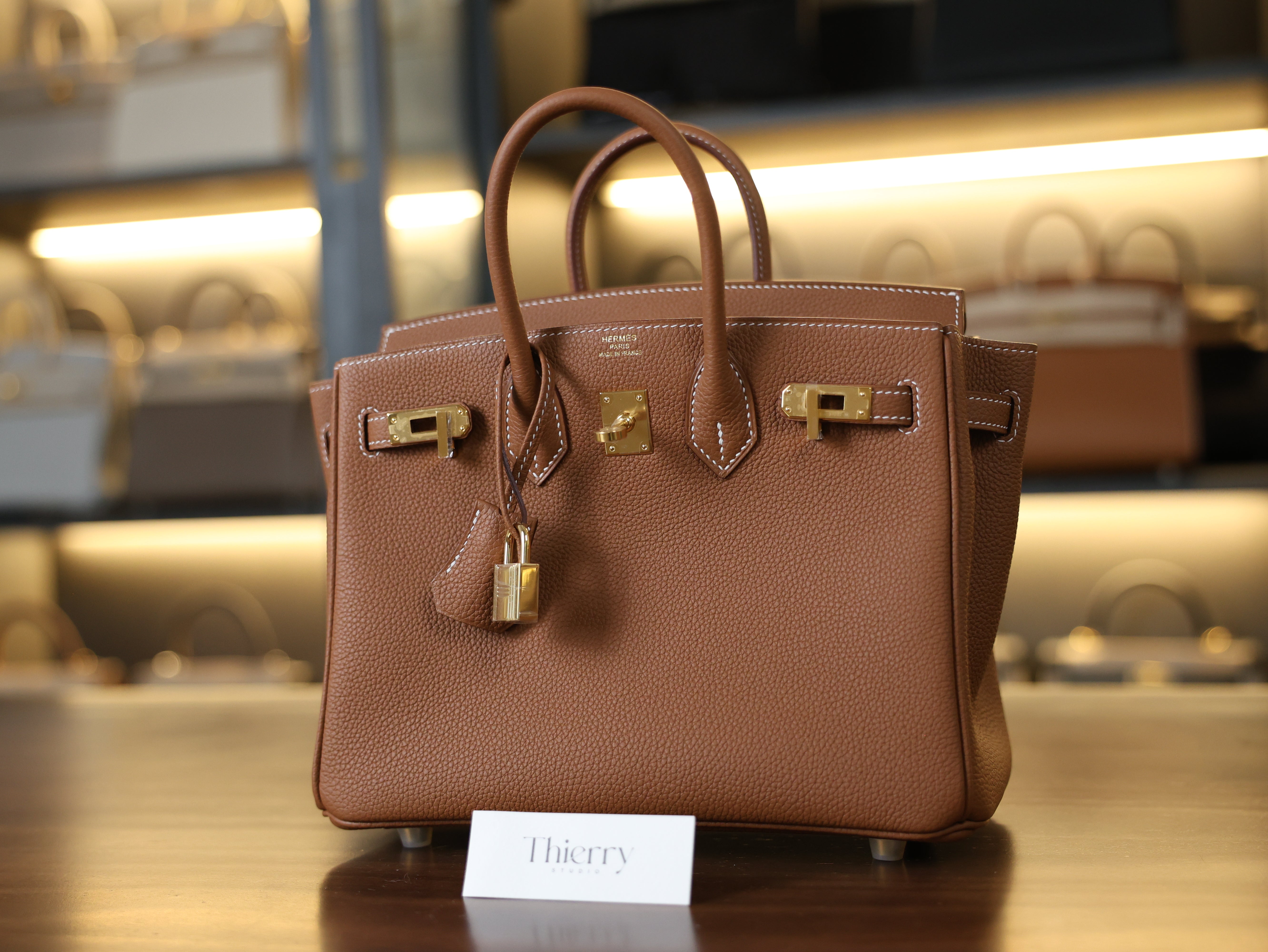 Birkin 25 togo gold GHW