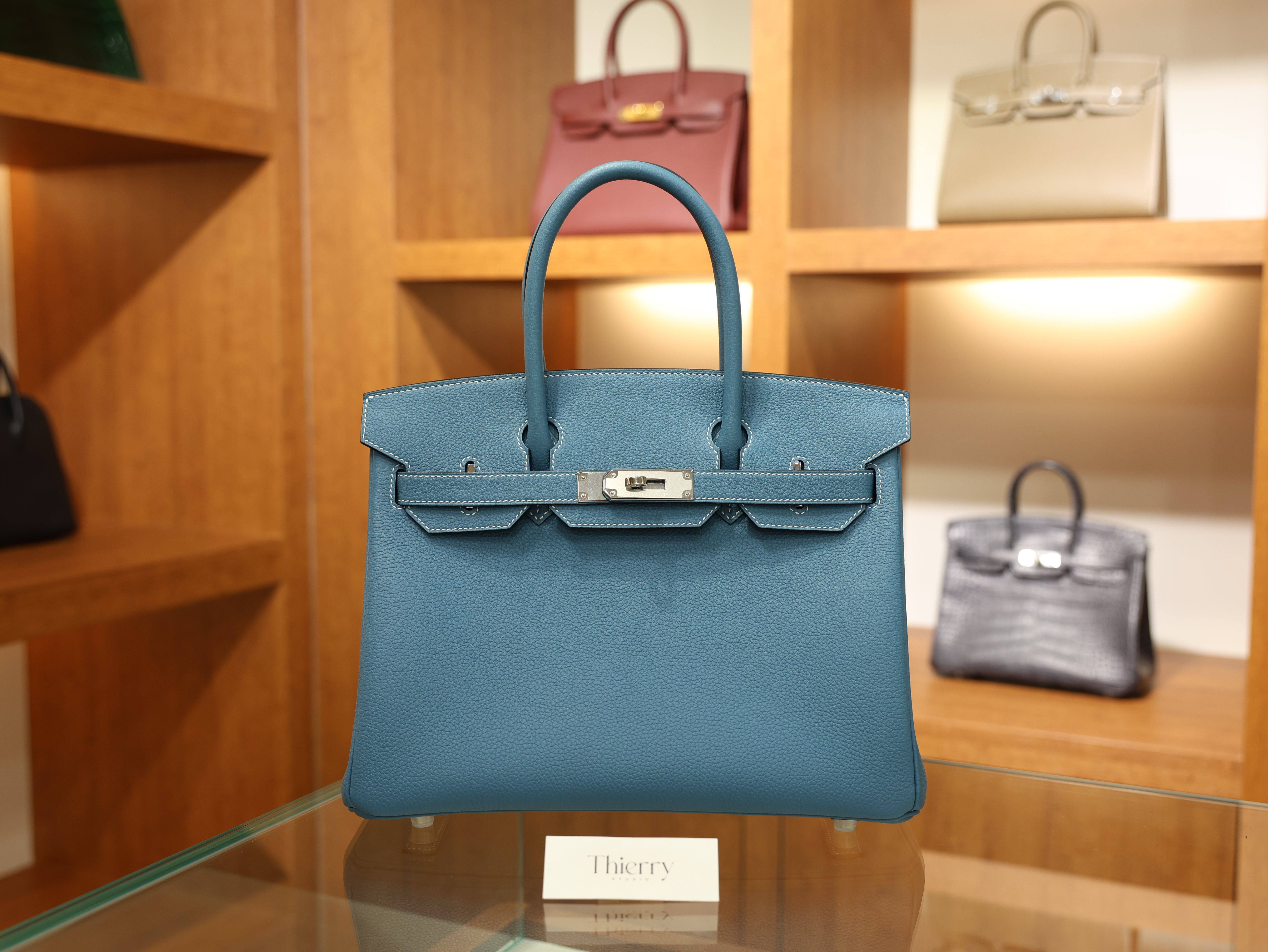 Birkin 30 togo blue jean PHW