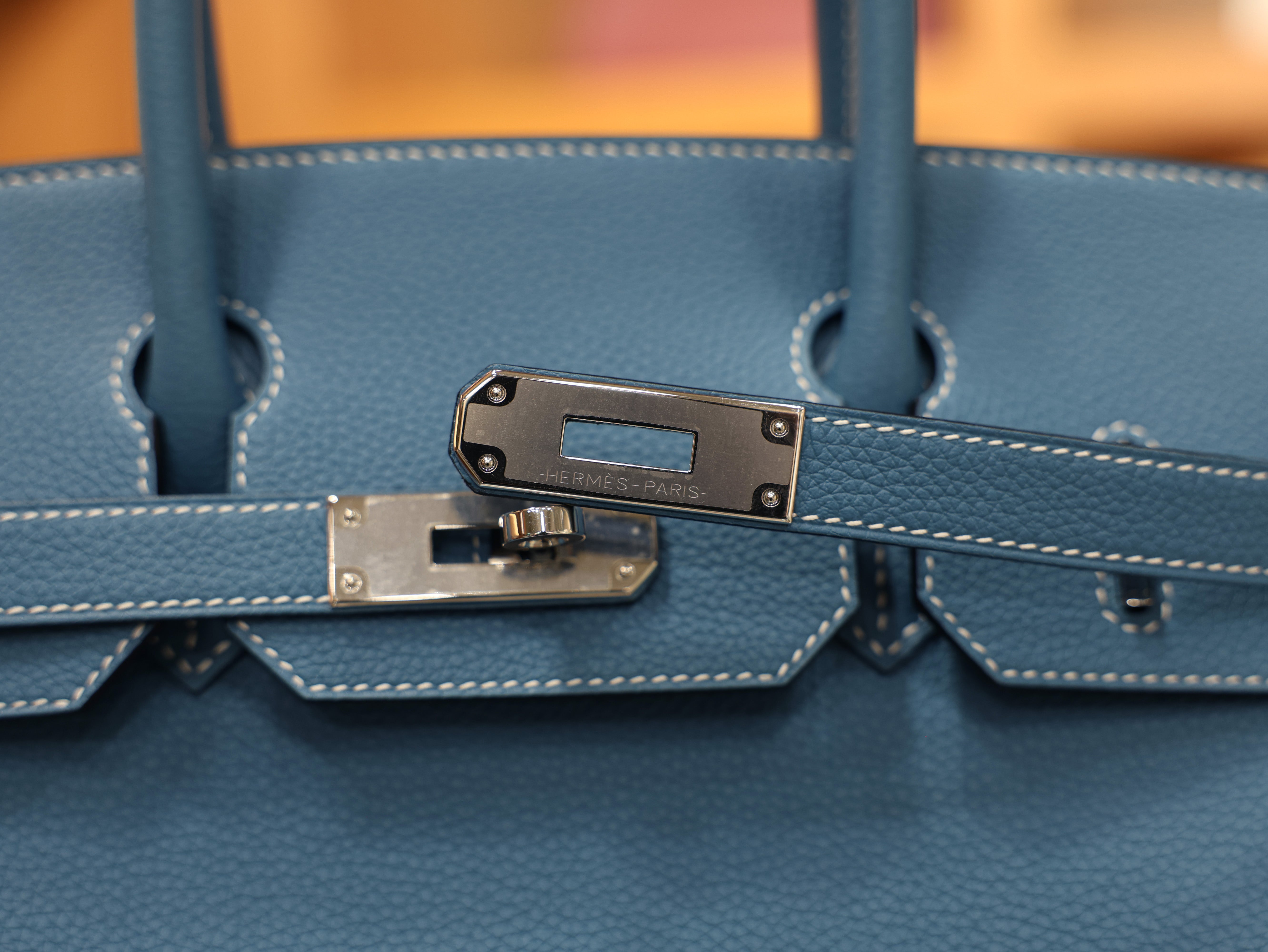 Birkin 30 togo blue jean PHW