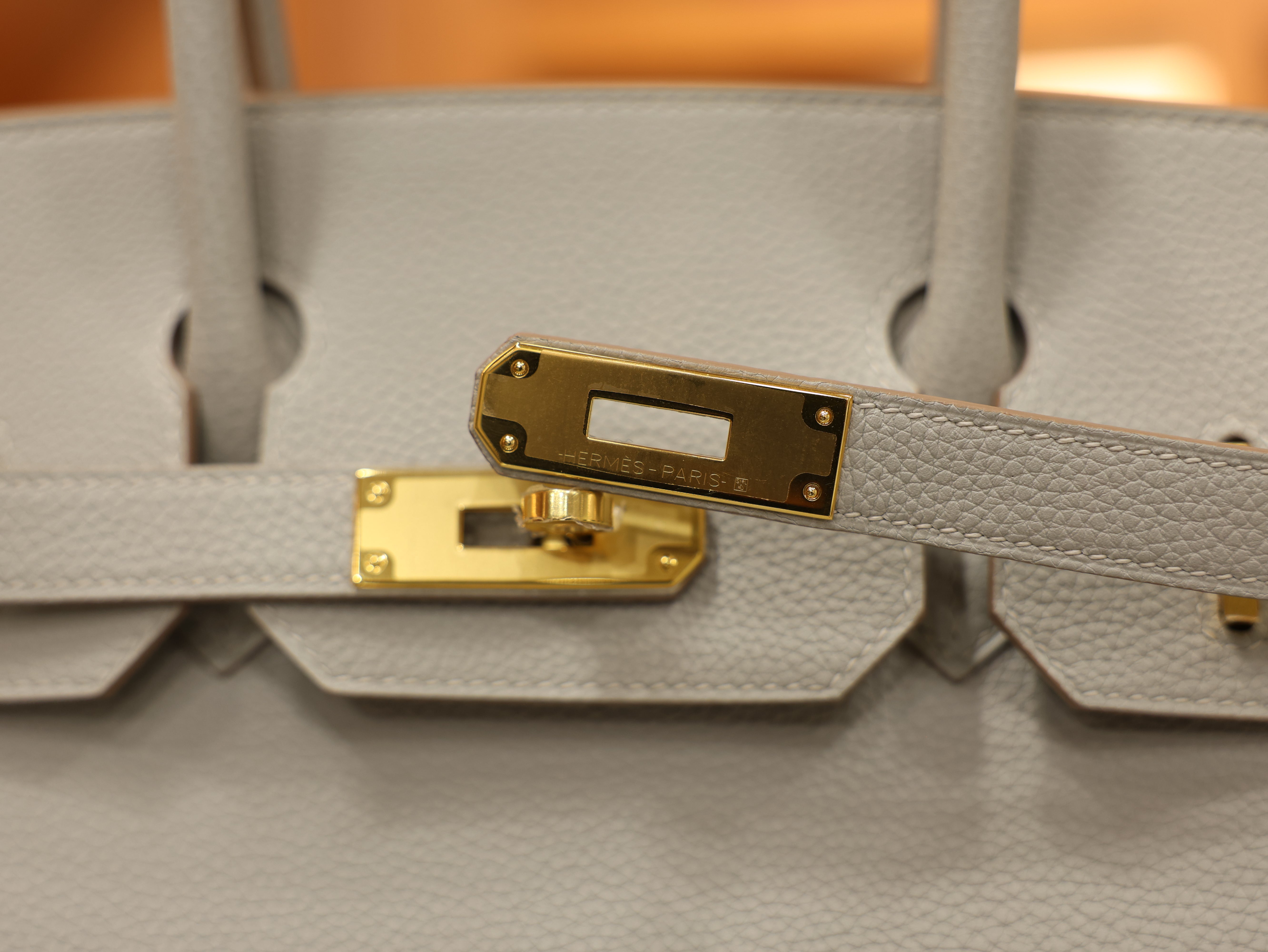 Birkin 30 togo gris perle GHW