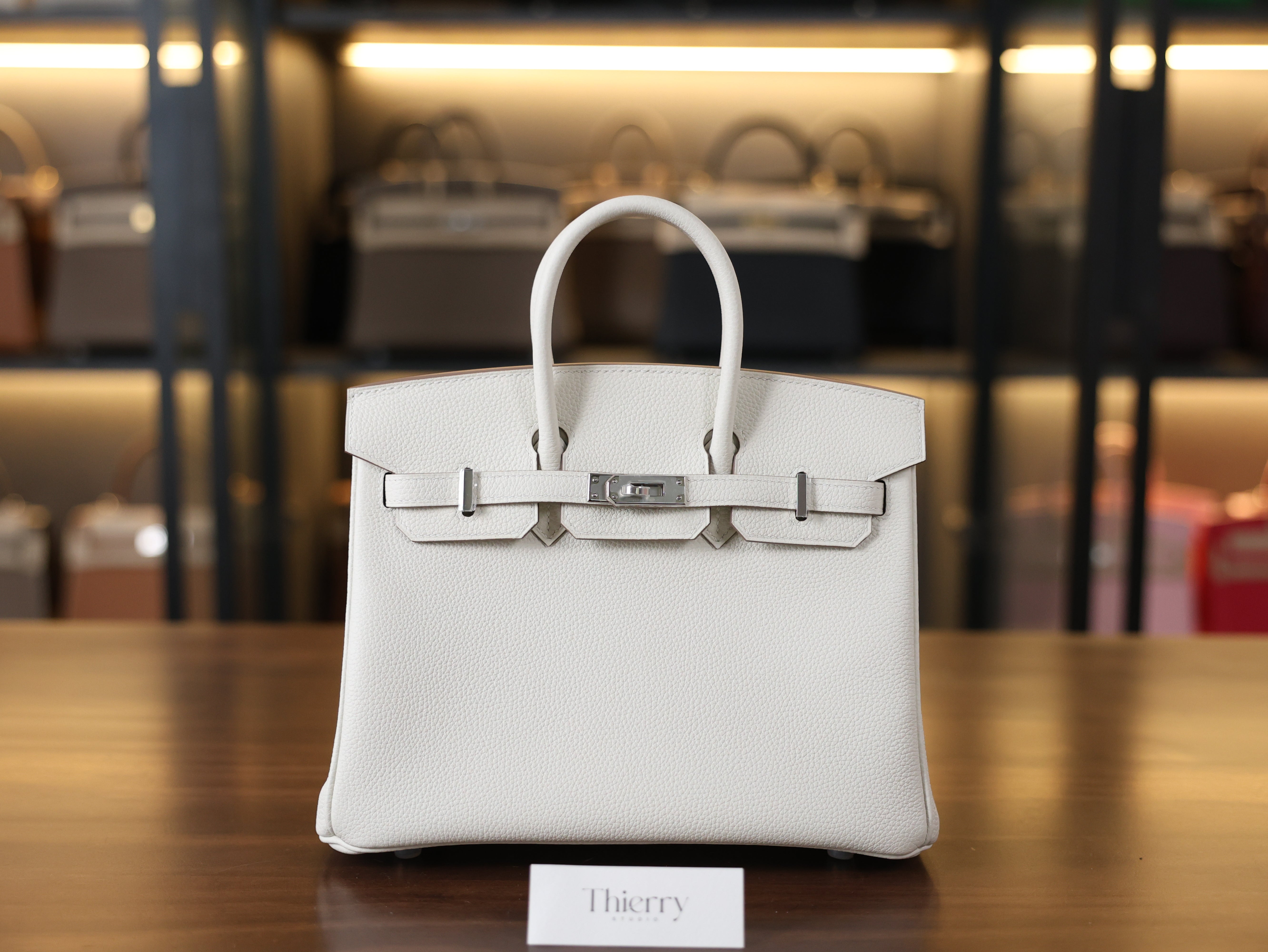 Birkin 25 togo mushroom PHW