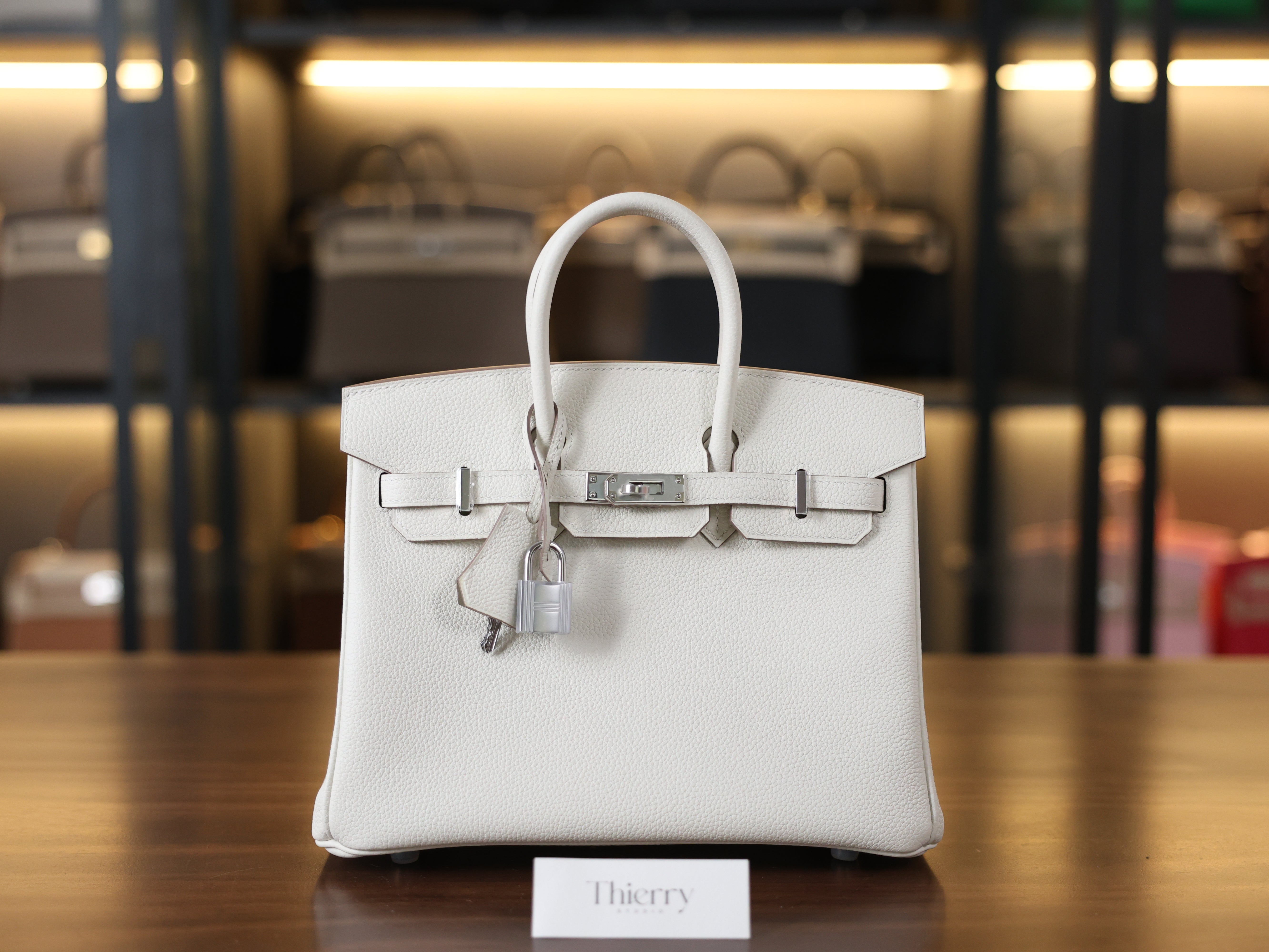 Birkin 25 togo mushroom PHW