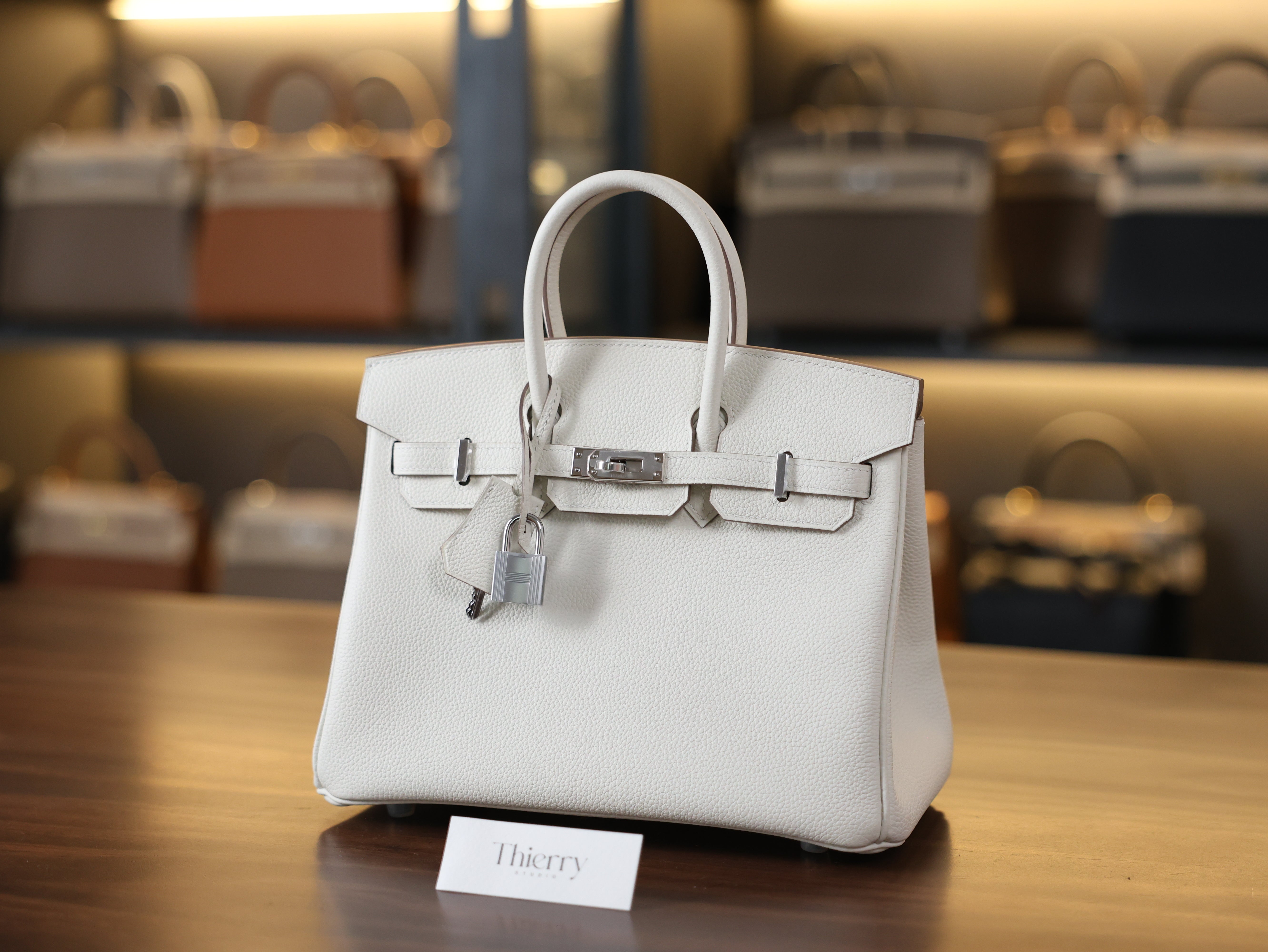 Birkin 25 togo mushroom PHW