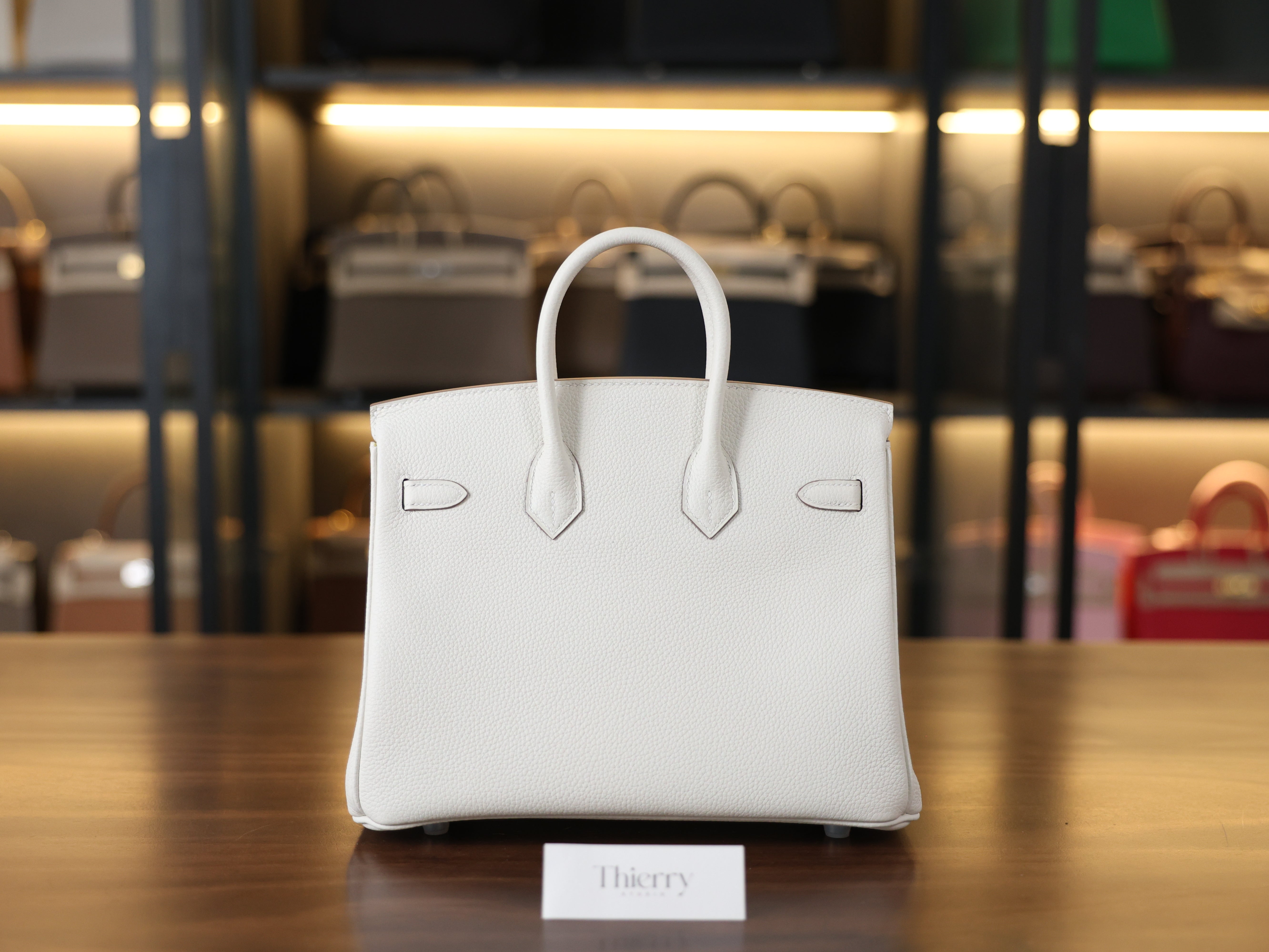 Birkin 25 togo mushroom PHW