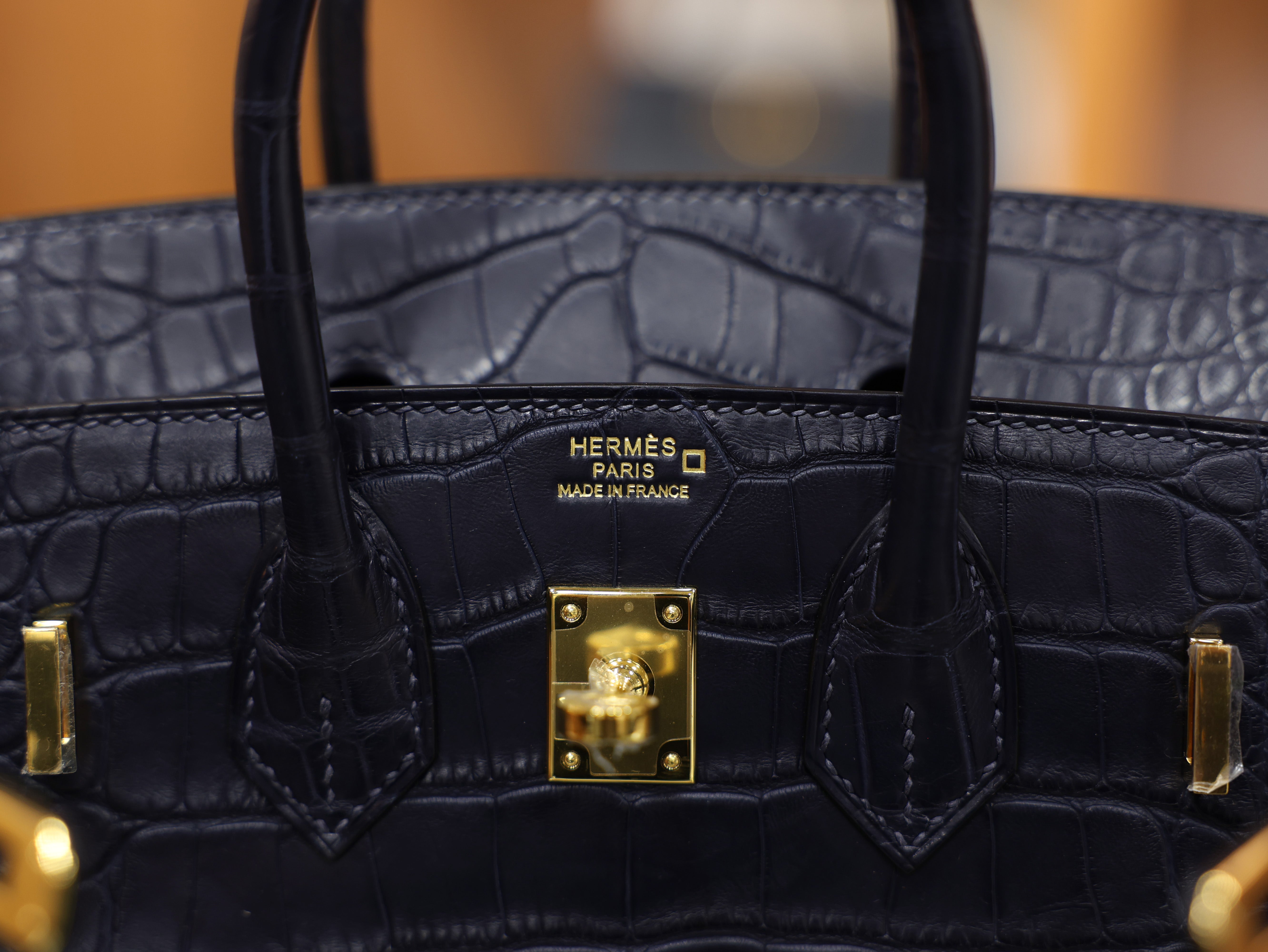 Birkin 25 matt alligator blue saphir GHW