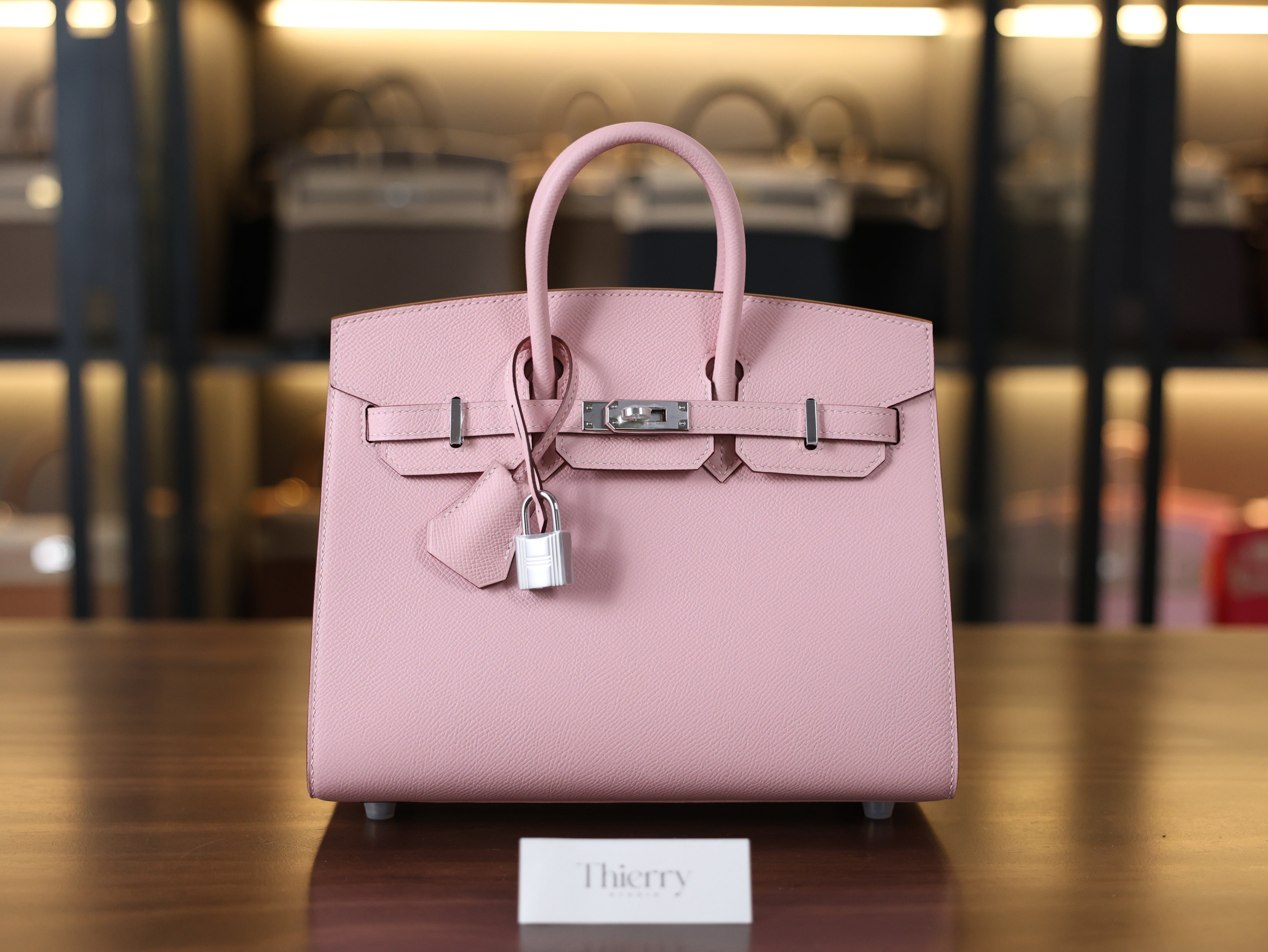 Birkin 25 epsom sellier rose sakura PHW