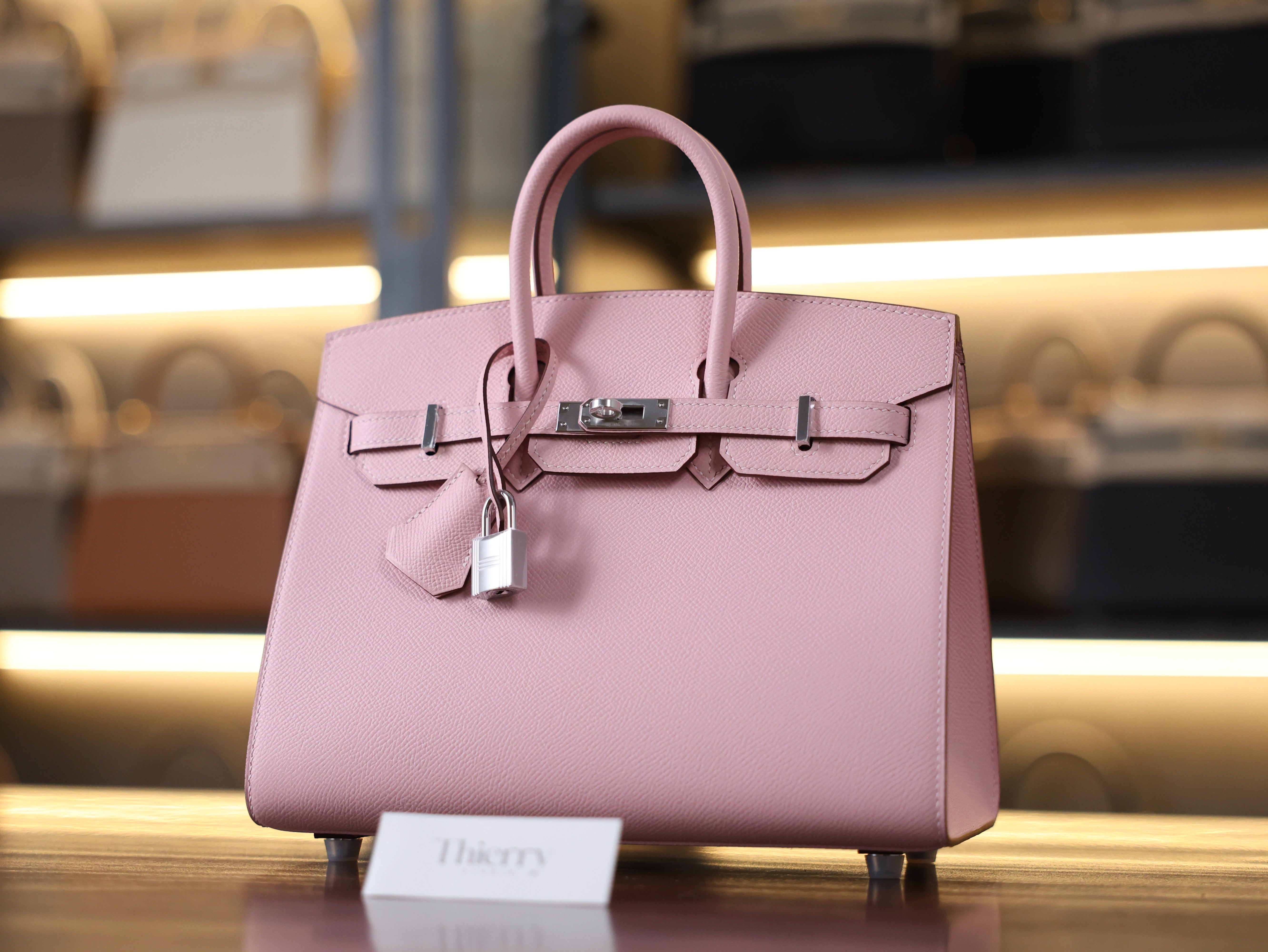 Birkin 25 epsom sellier rose sakura PHW