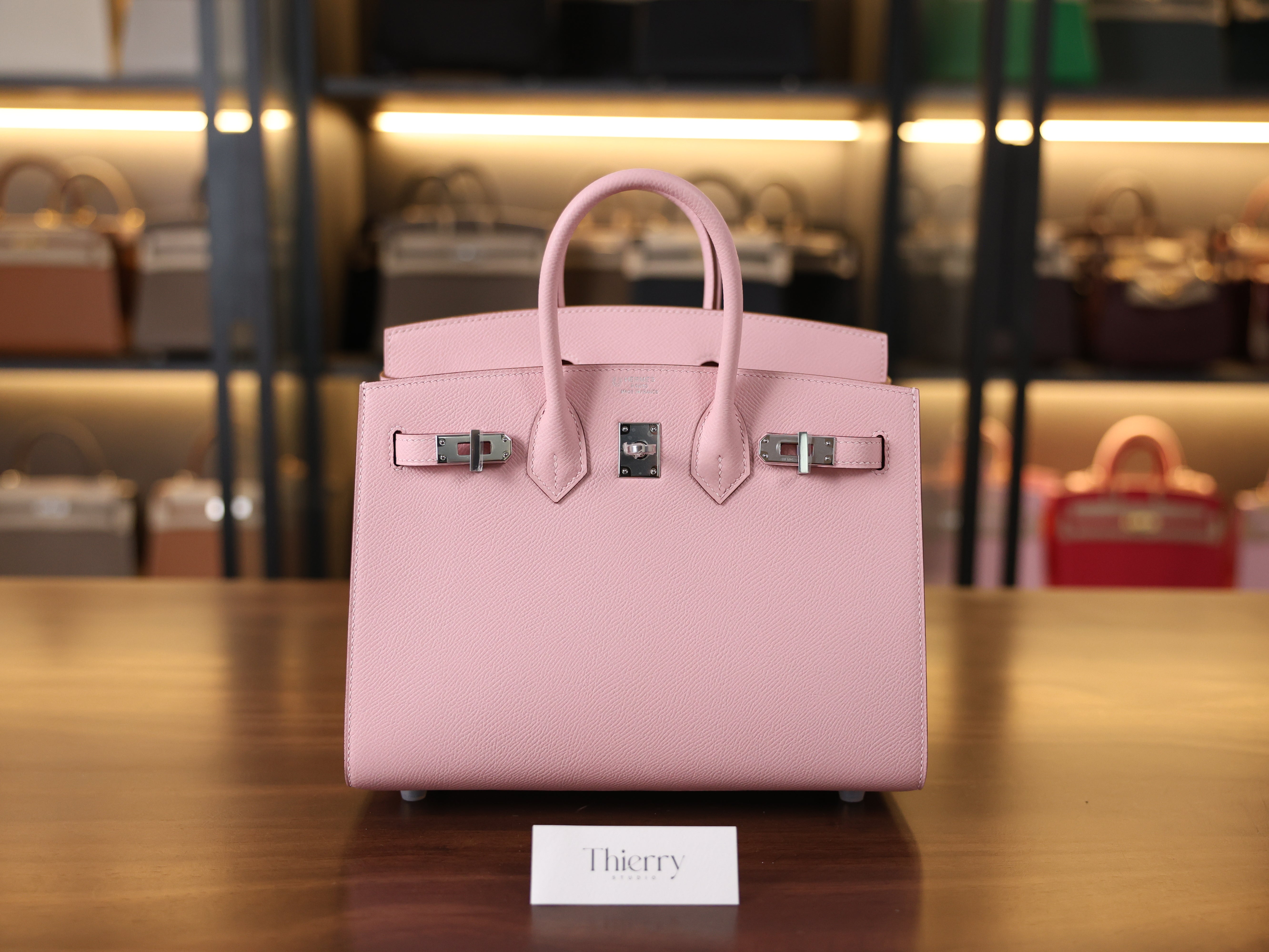 Birkin 25 epsom sellier rose sakura PHW