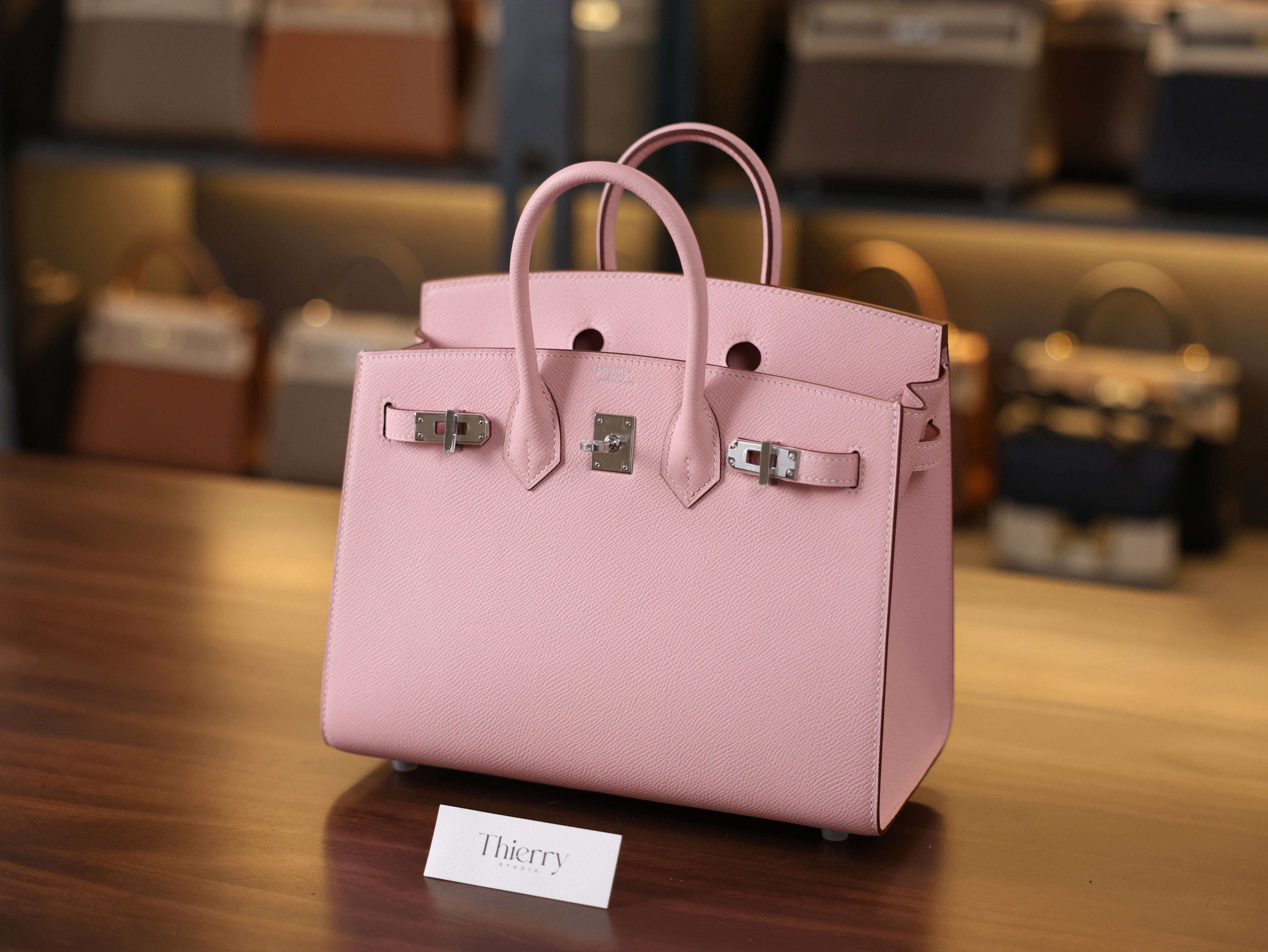 Birkin 25 epsom sellier rose sakura PHW