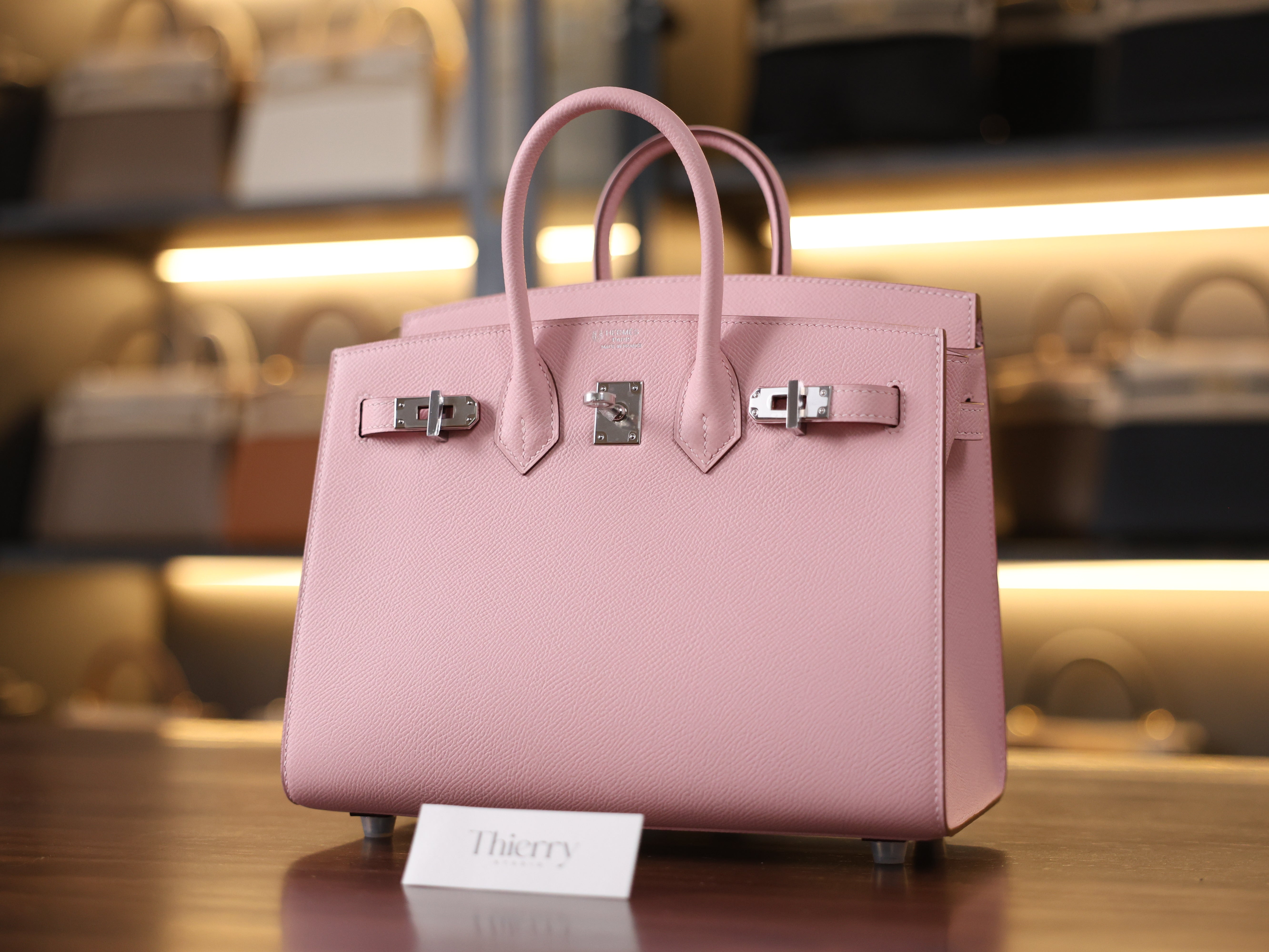 Birkin 25 epsom sellier rose sakura PHW