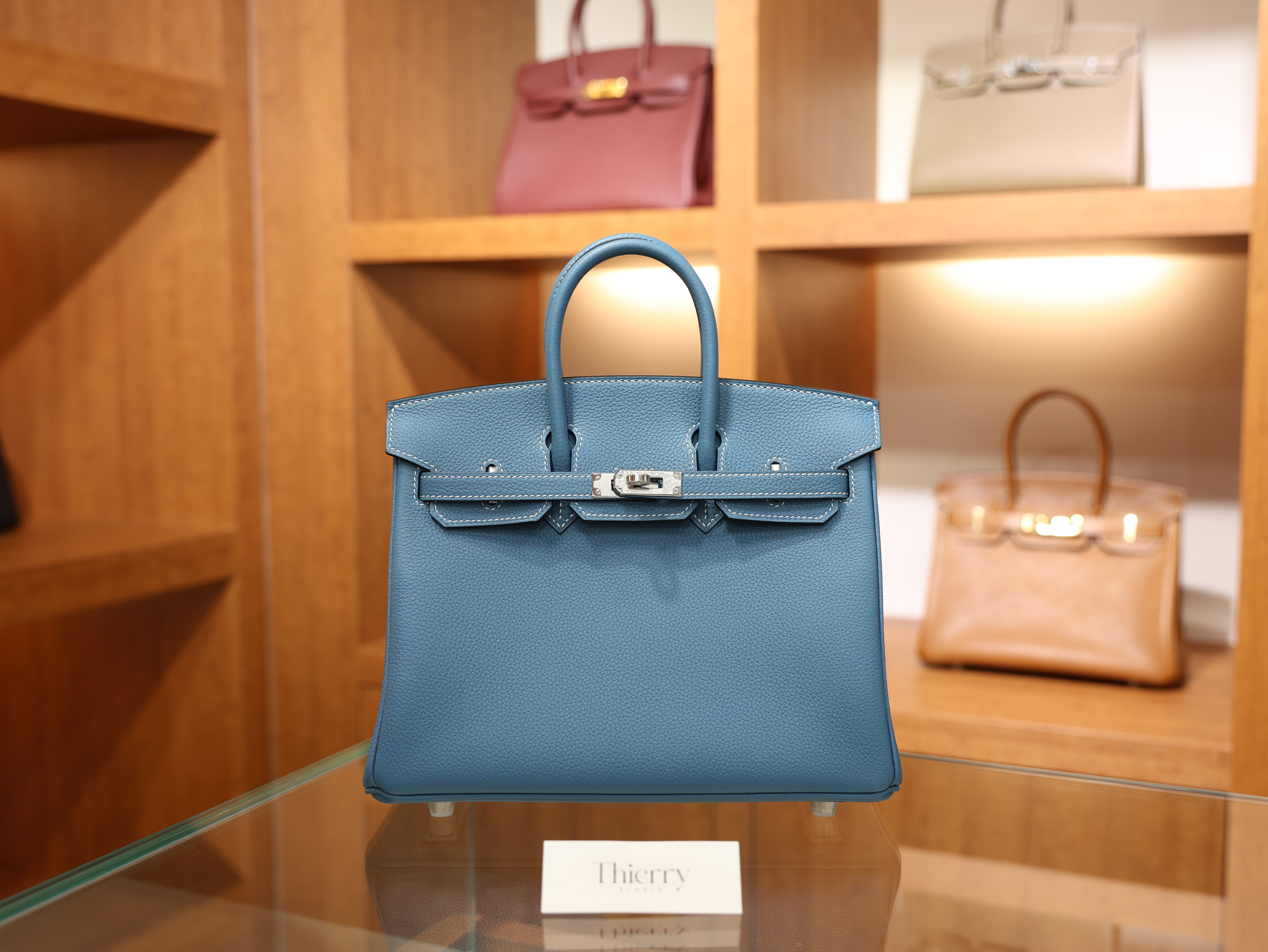 Birkin 25 togo blue jean PHW
