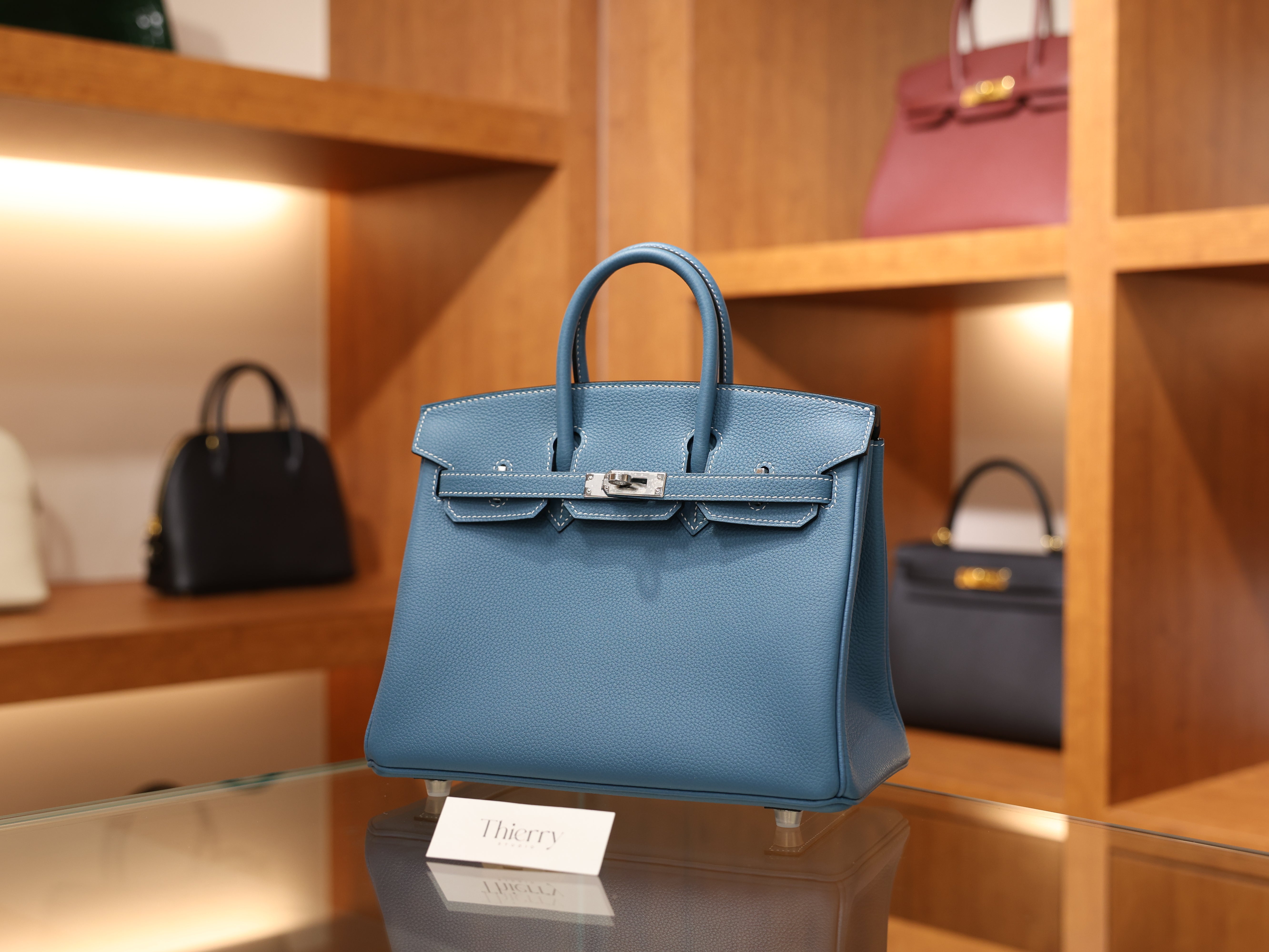 Birkin 25 togo blue jean PHW