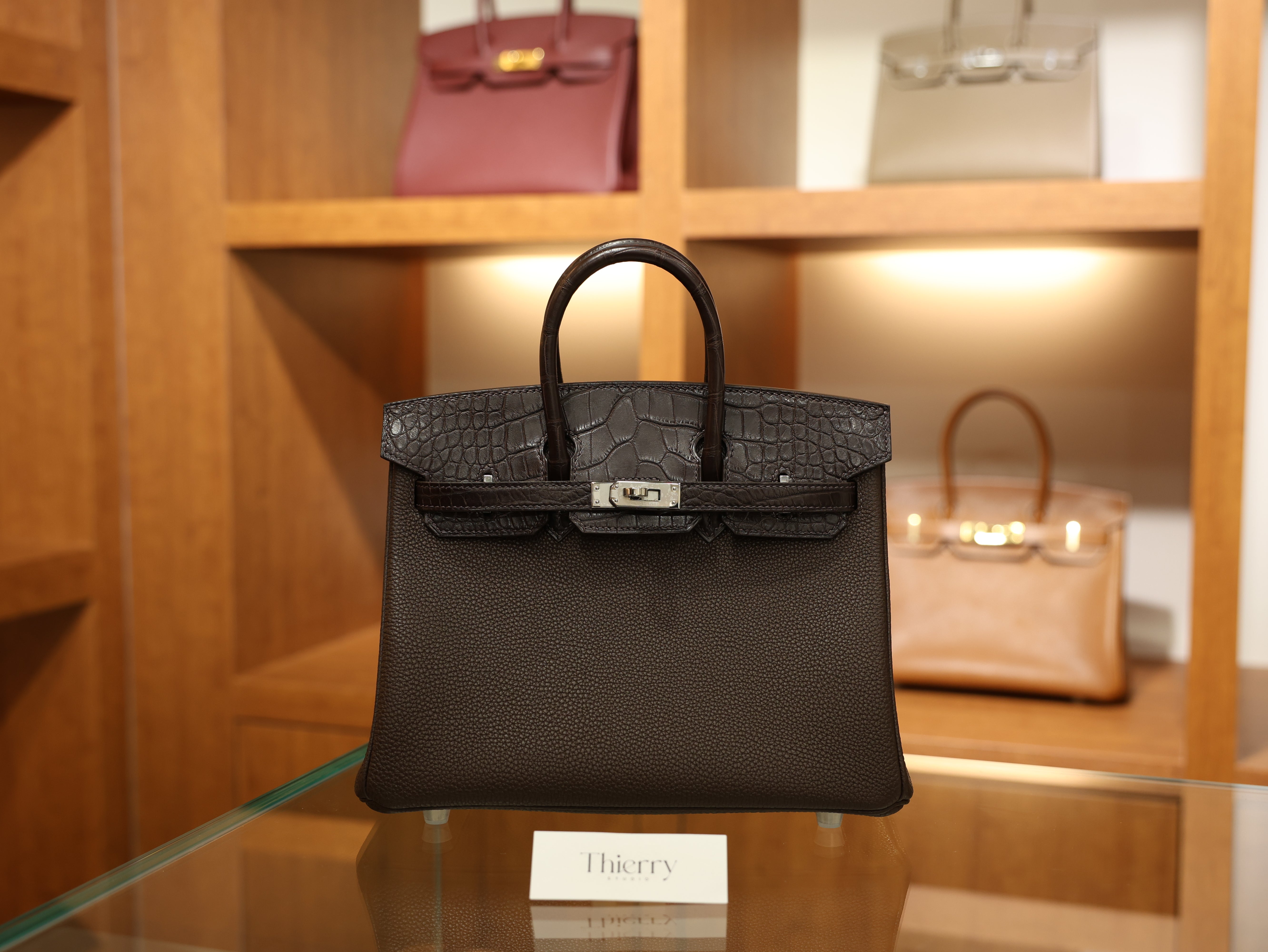 Birkin 25 togo touch chocolate PHW