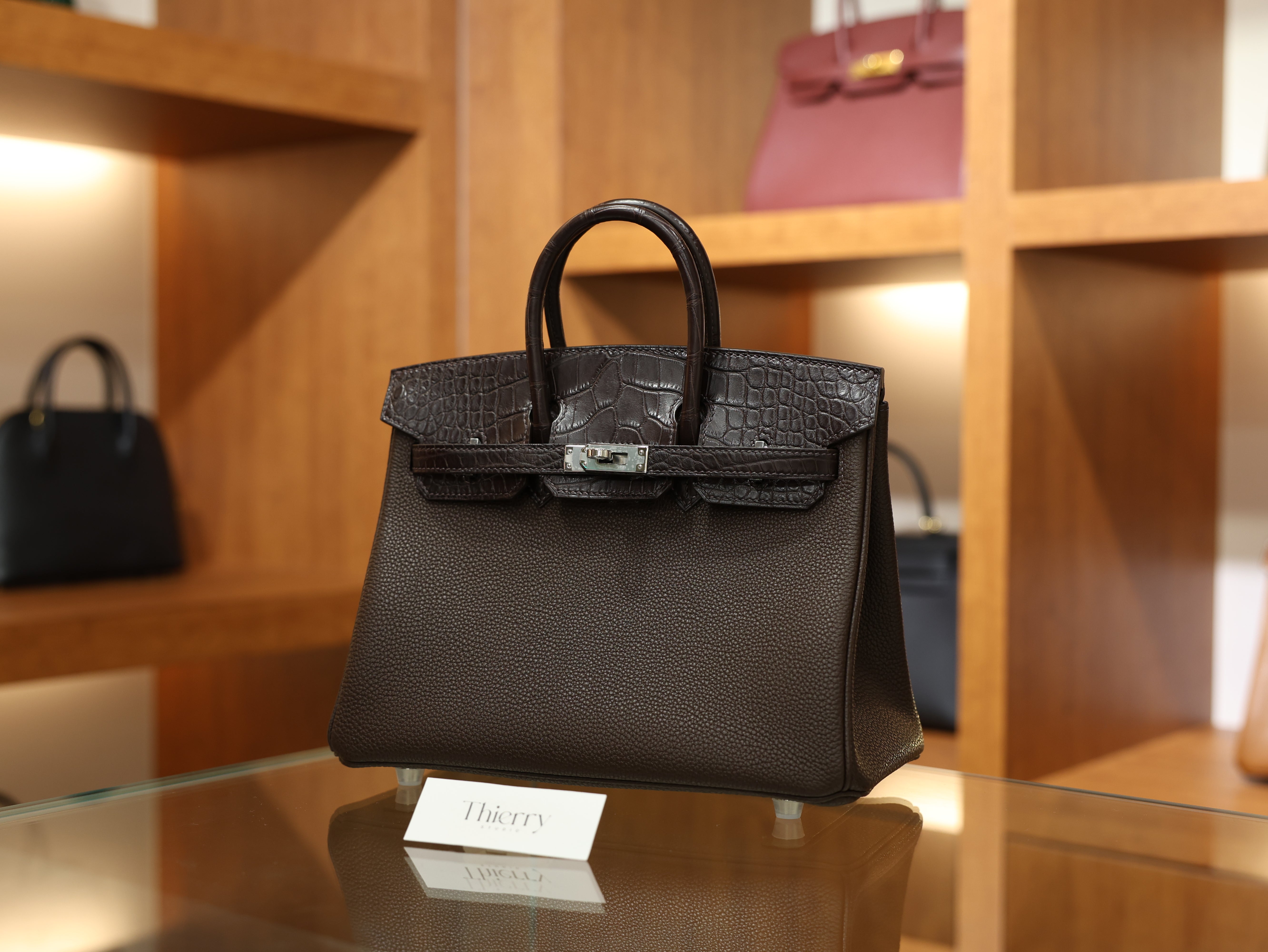 Birkin 25 togo touch chocolate PHW