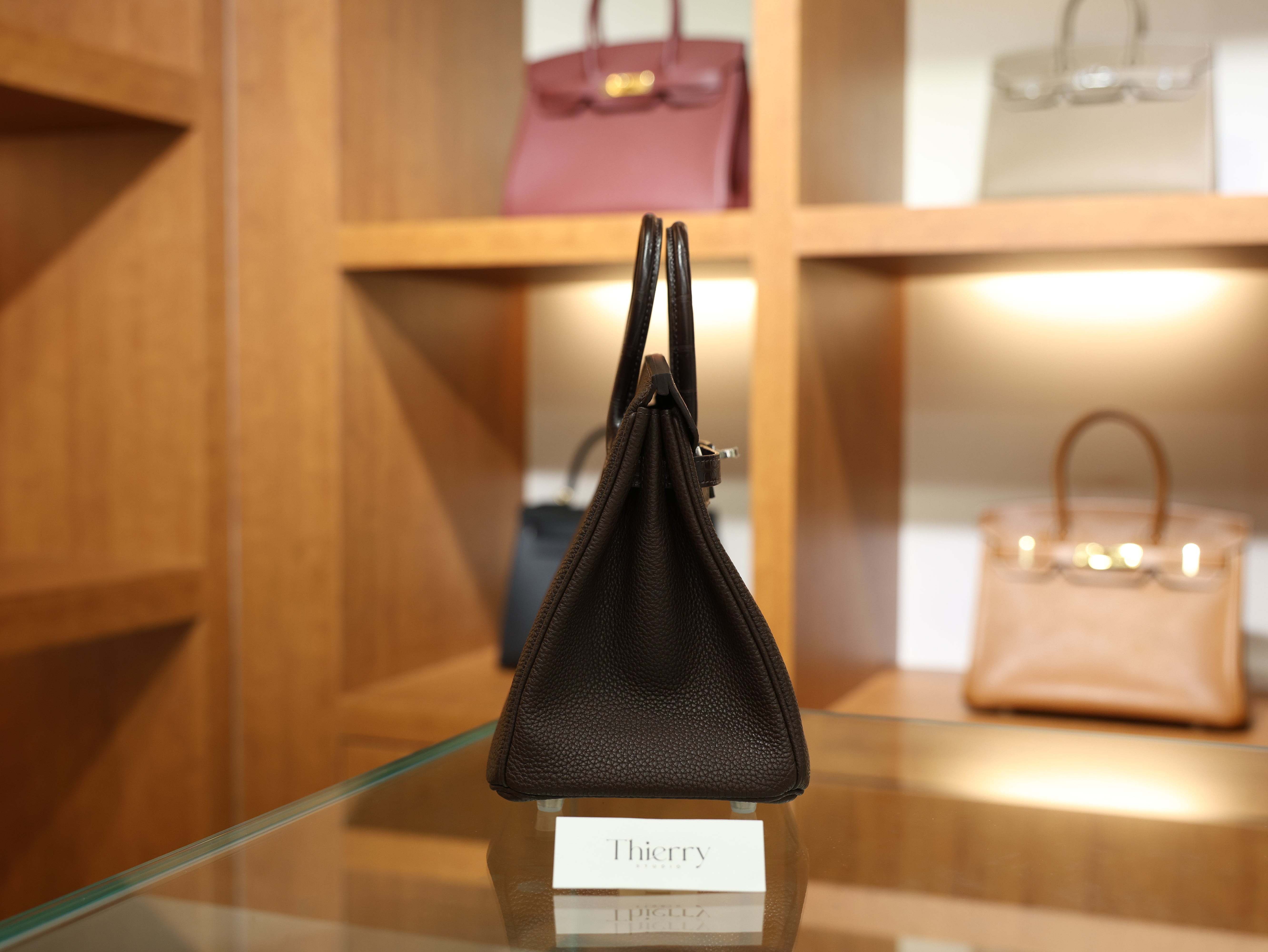 Birkin 25 togo touch chocolate PHW