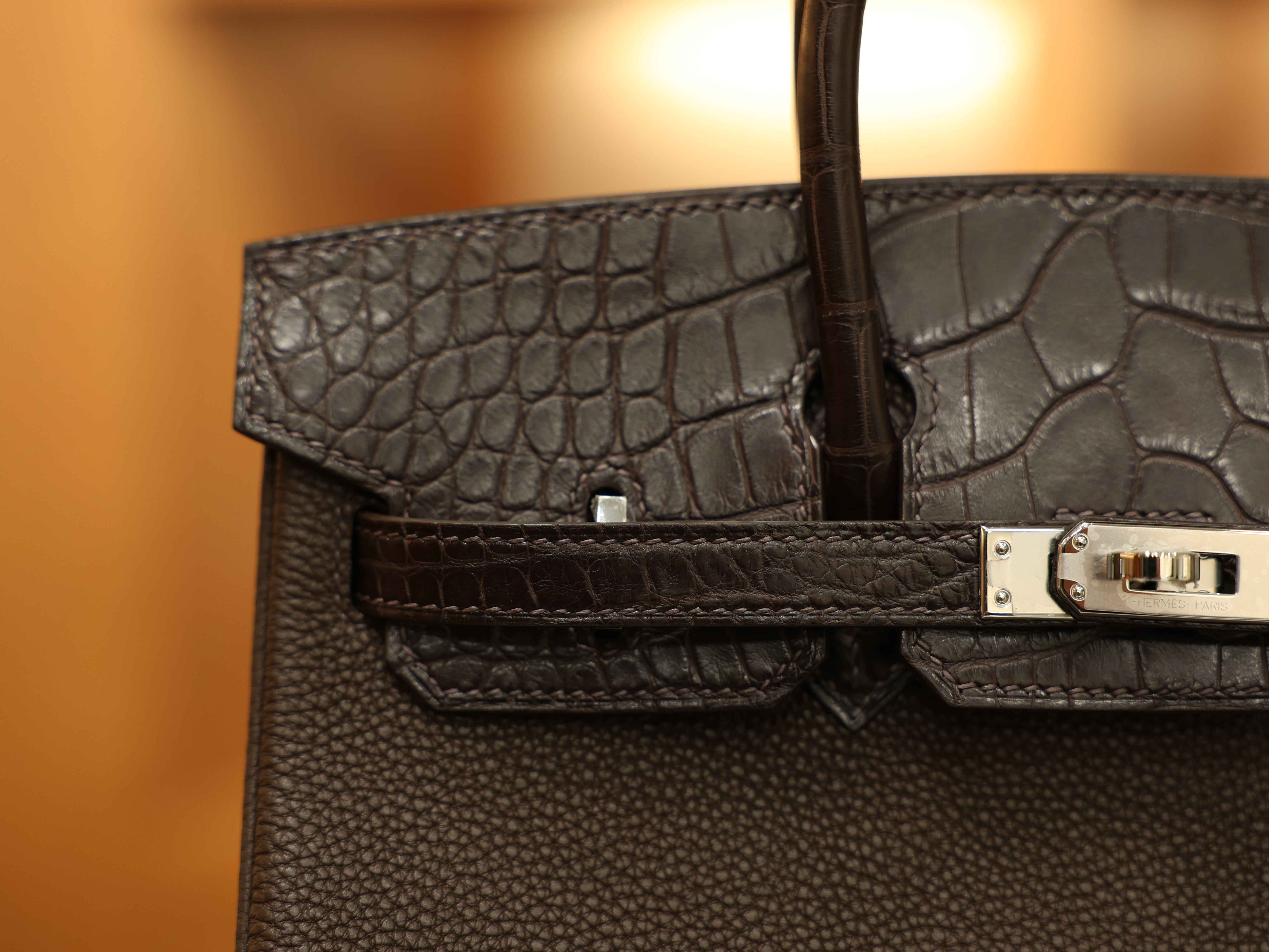 Birkin 25 togo touch chocolate PHW