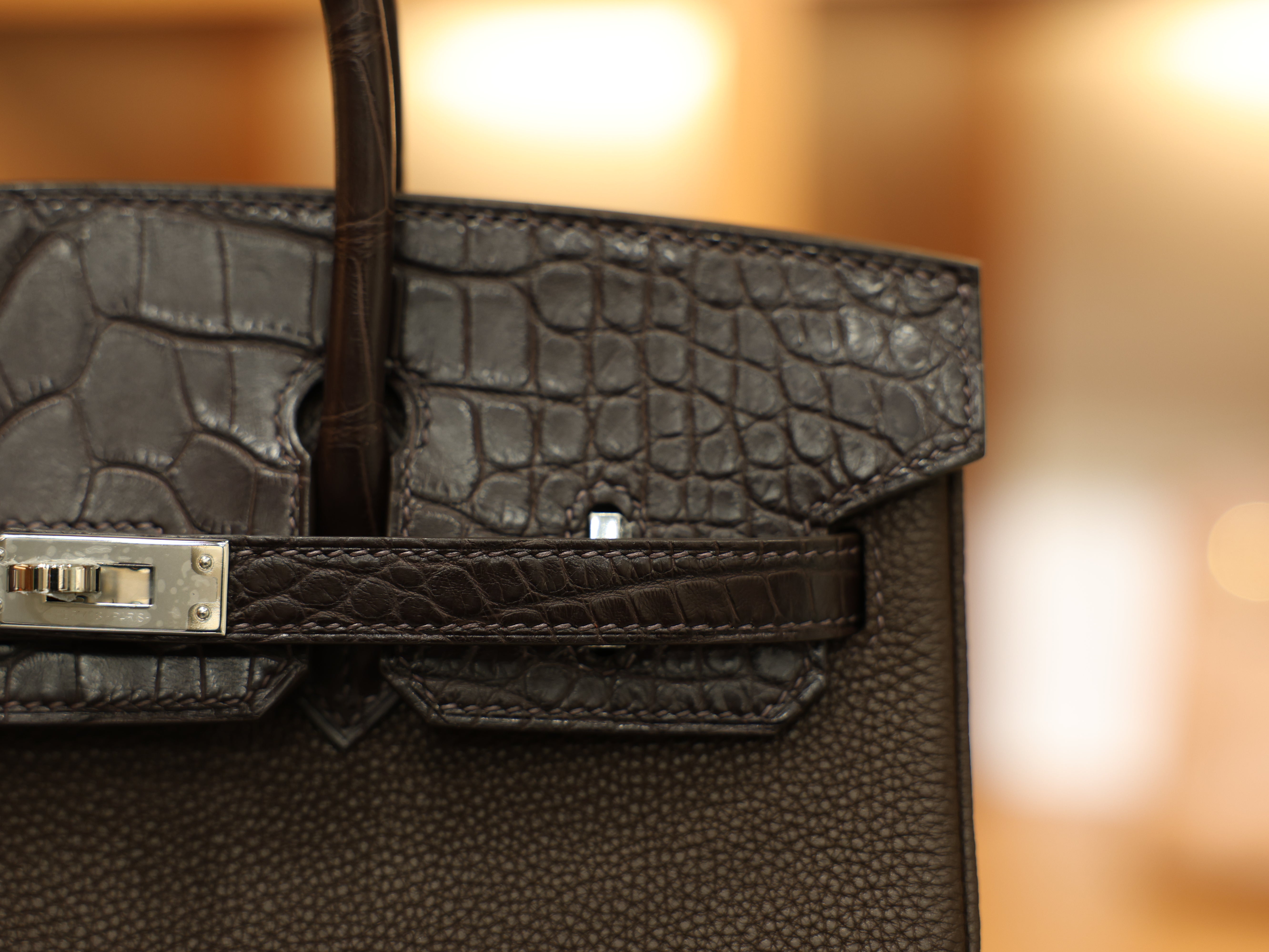 Birkin 25 togo touch chocolate PHW