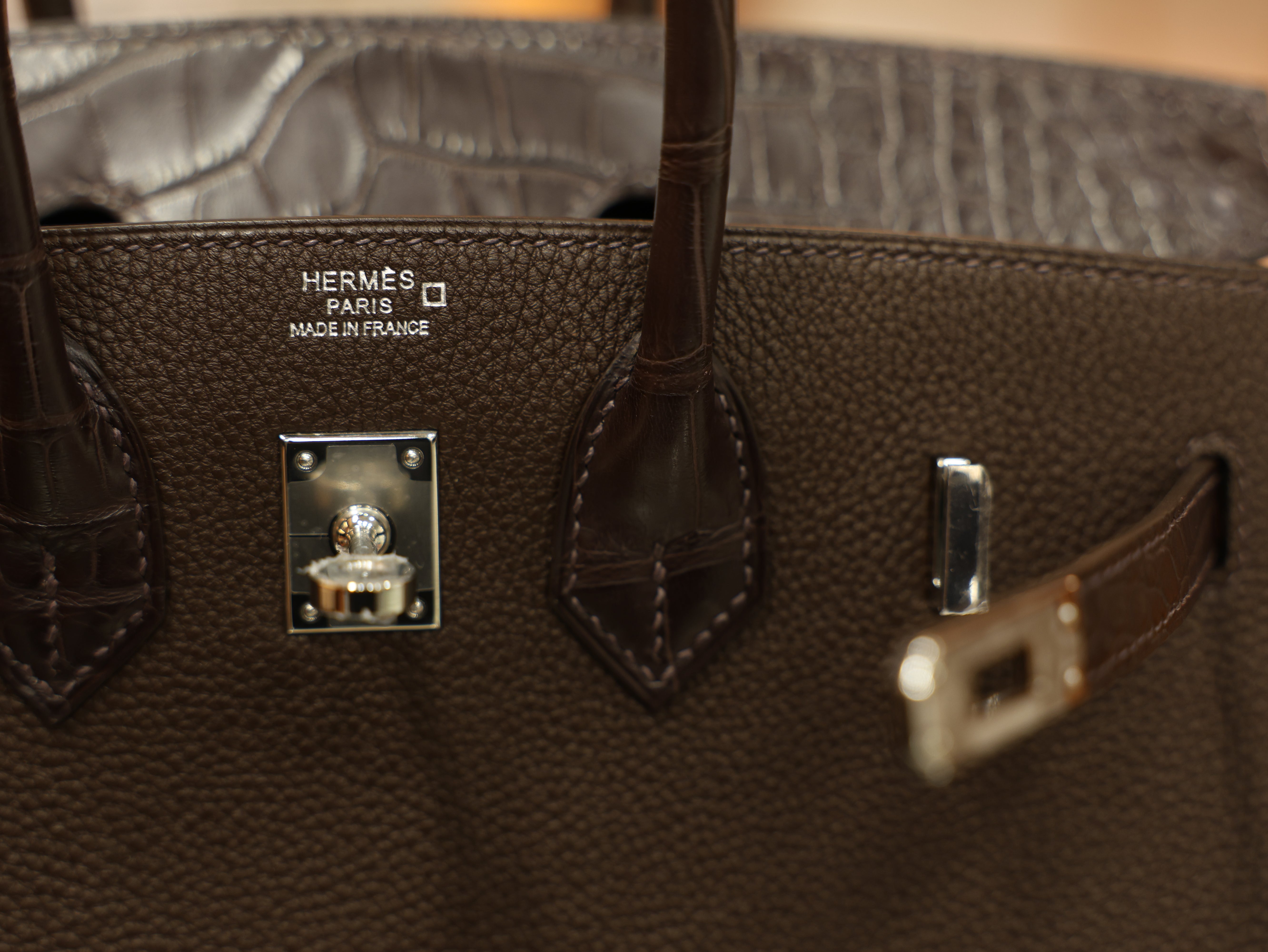 Birkin 25 togo touch chocolate PHW