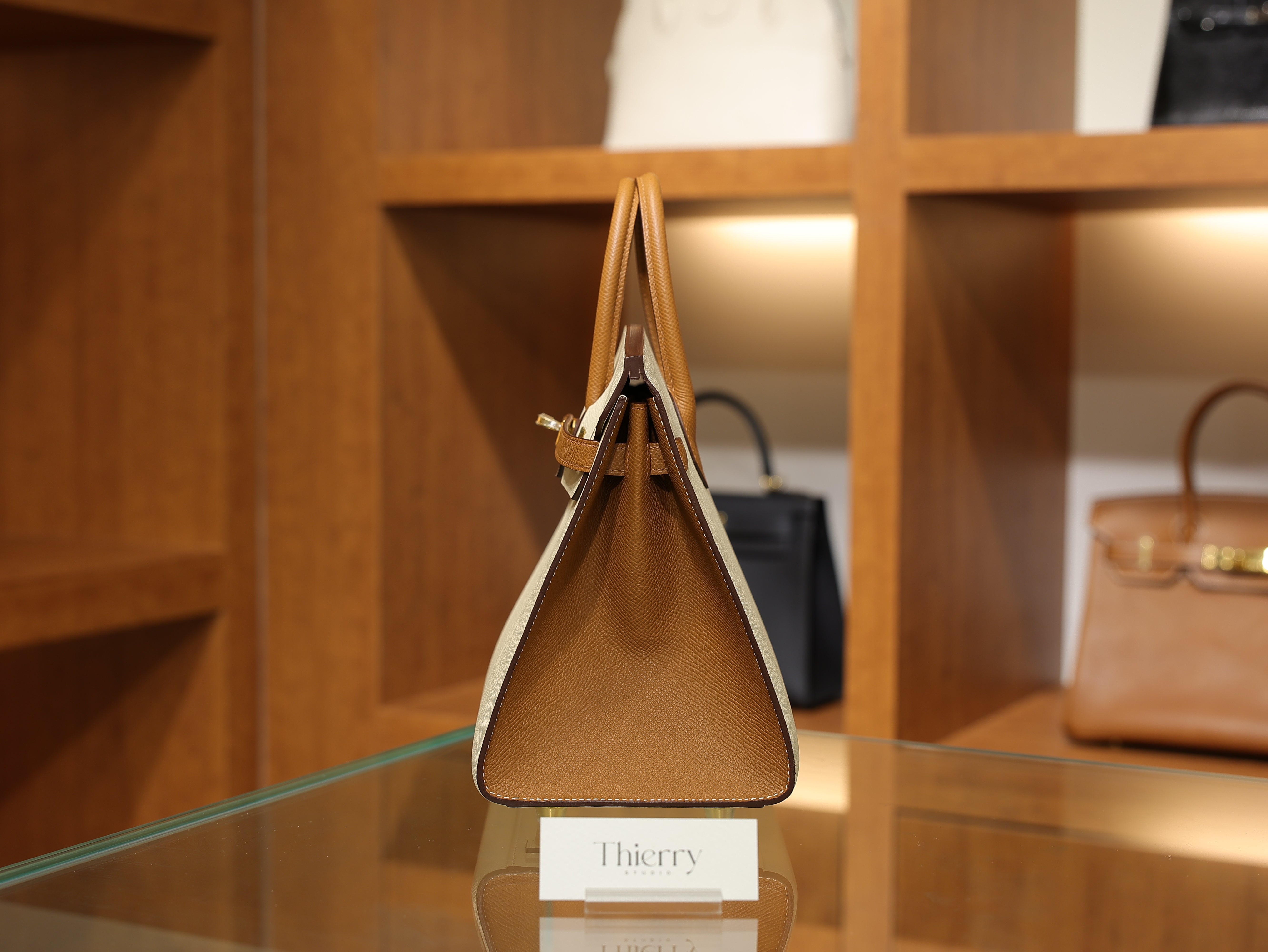 Birkin 25 epsom sellier craie & gold GHW (HSS)
