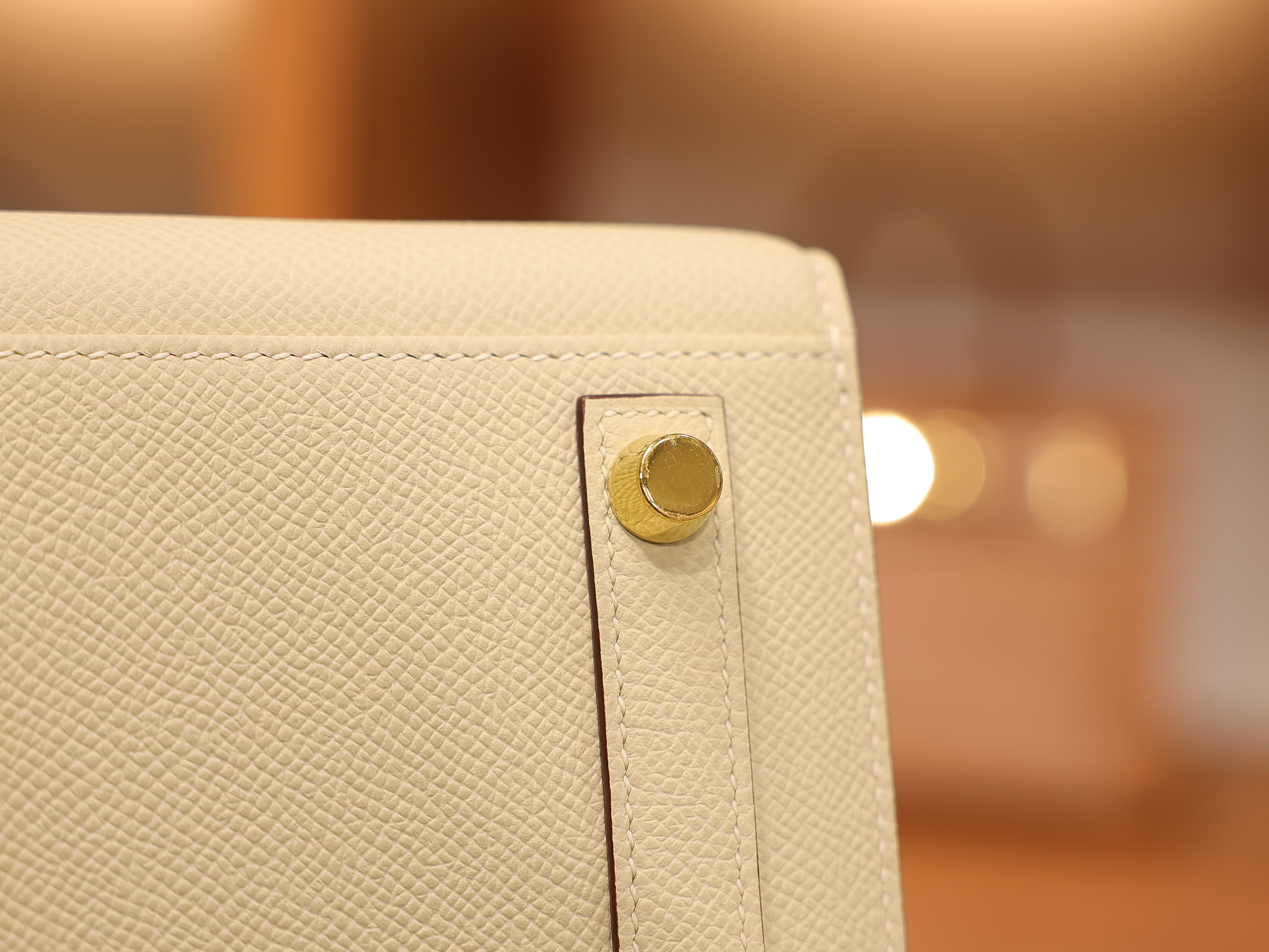 Birkin 25 epsom sellier craie & gold GHW (HSS)