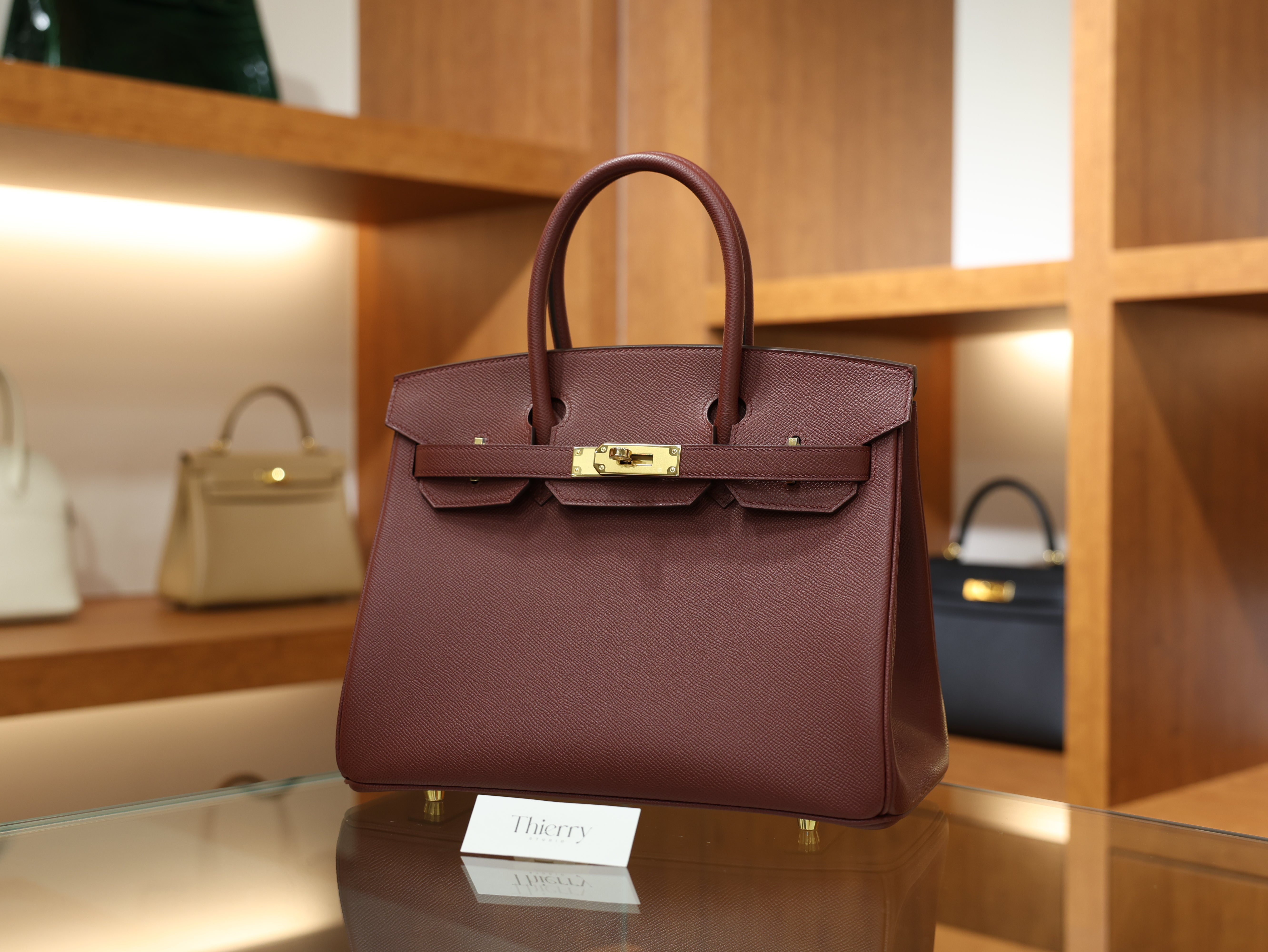 Birkin 30 epsom retourne rouge H GHW