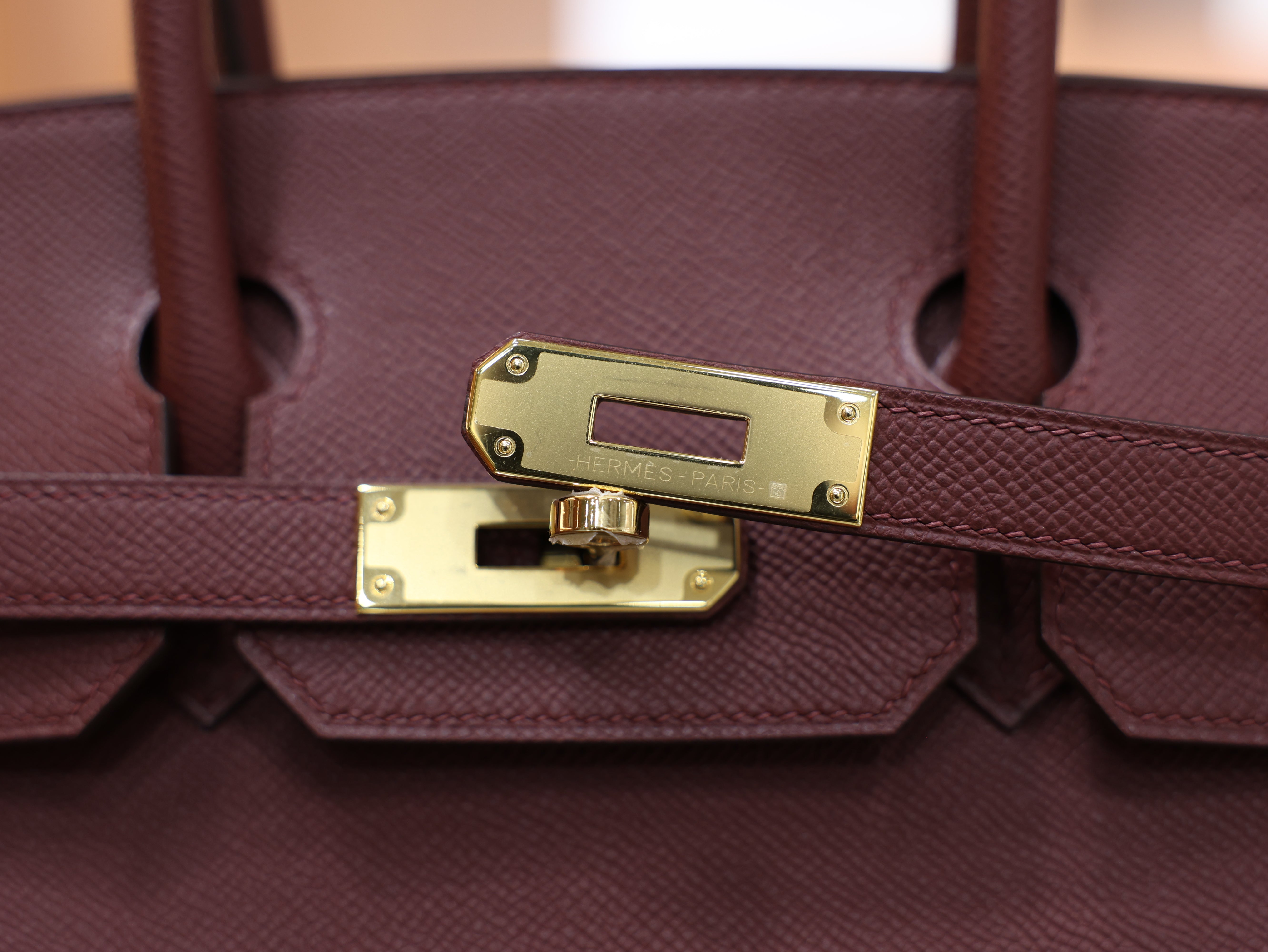 Birkin 30 epsom retourne rouge H GHW
