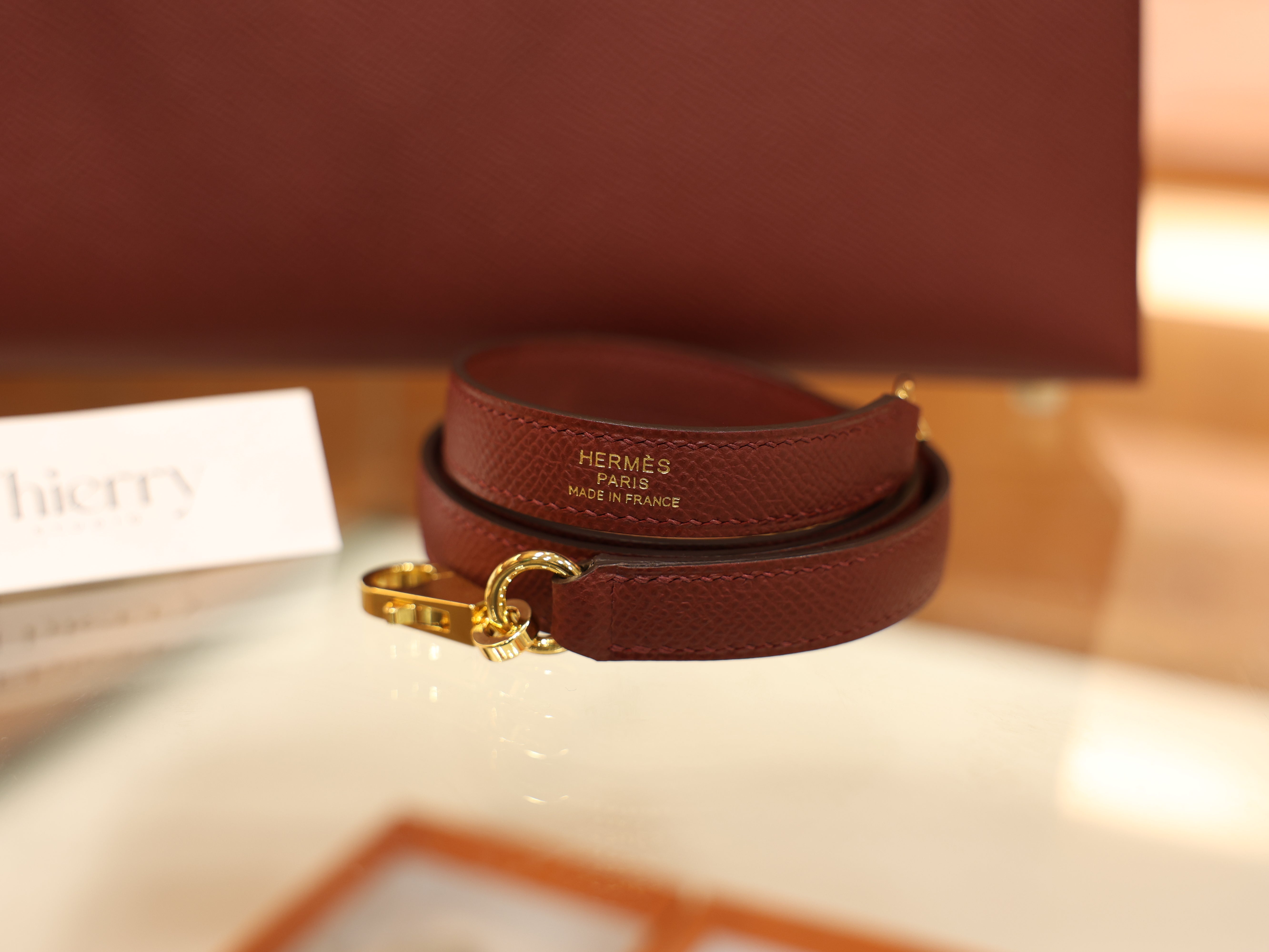 Kelly 28 epsom rouge H GHW
