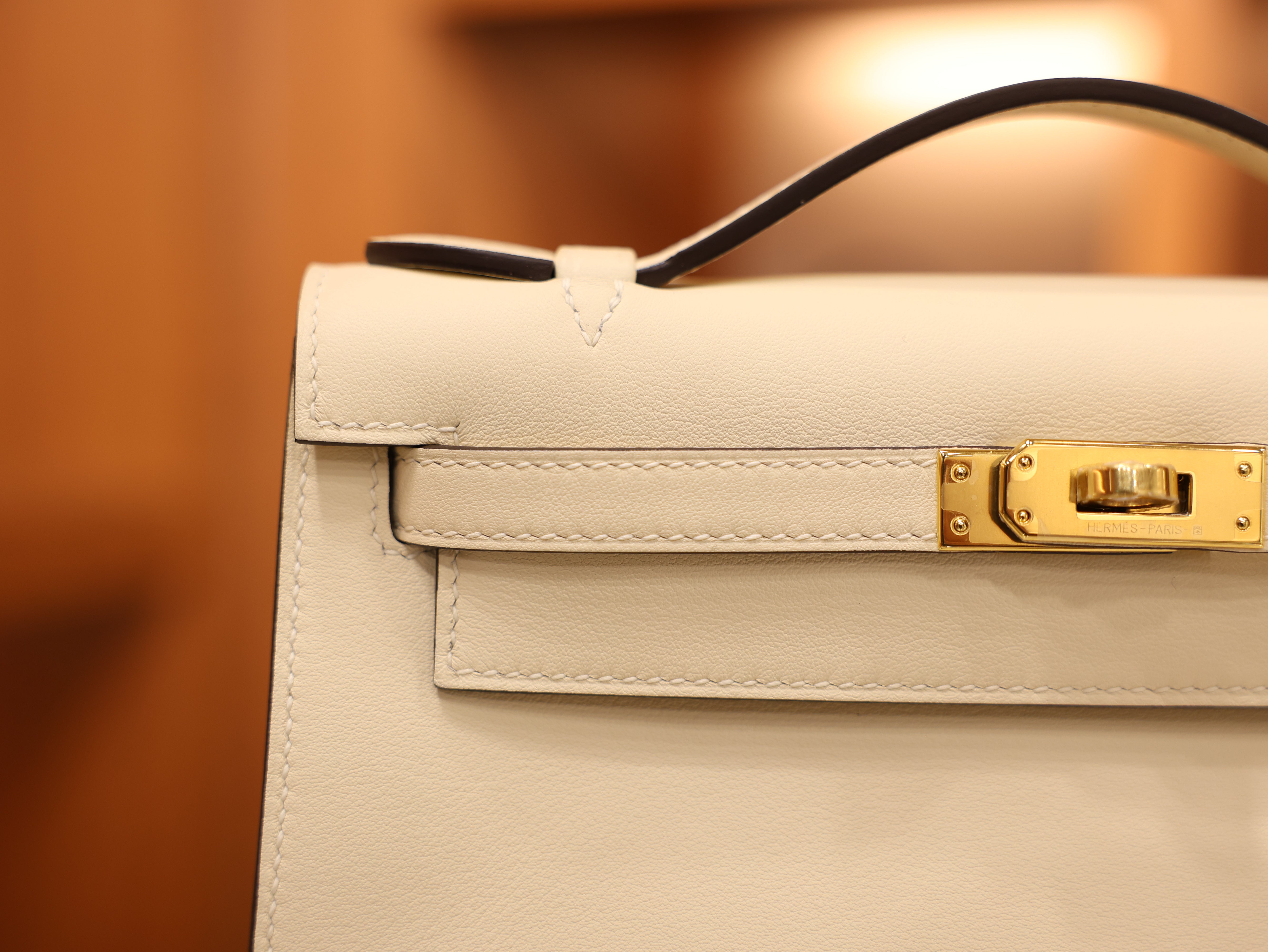 Kelly pochette swift nata GHW