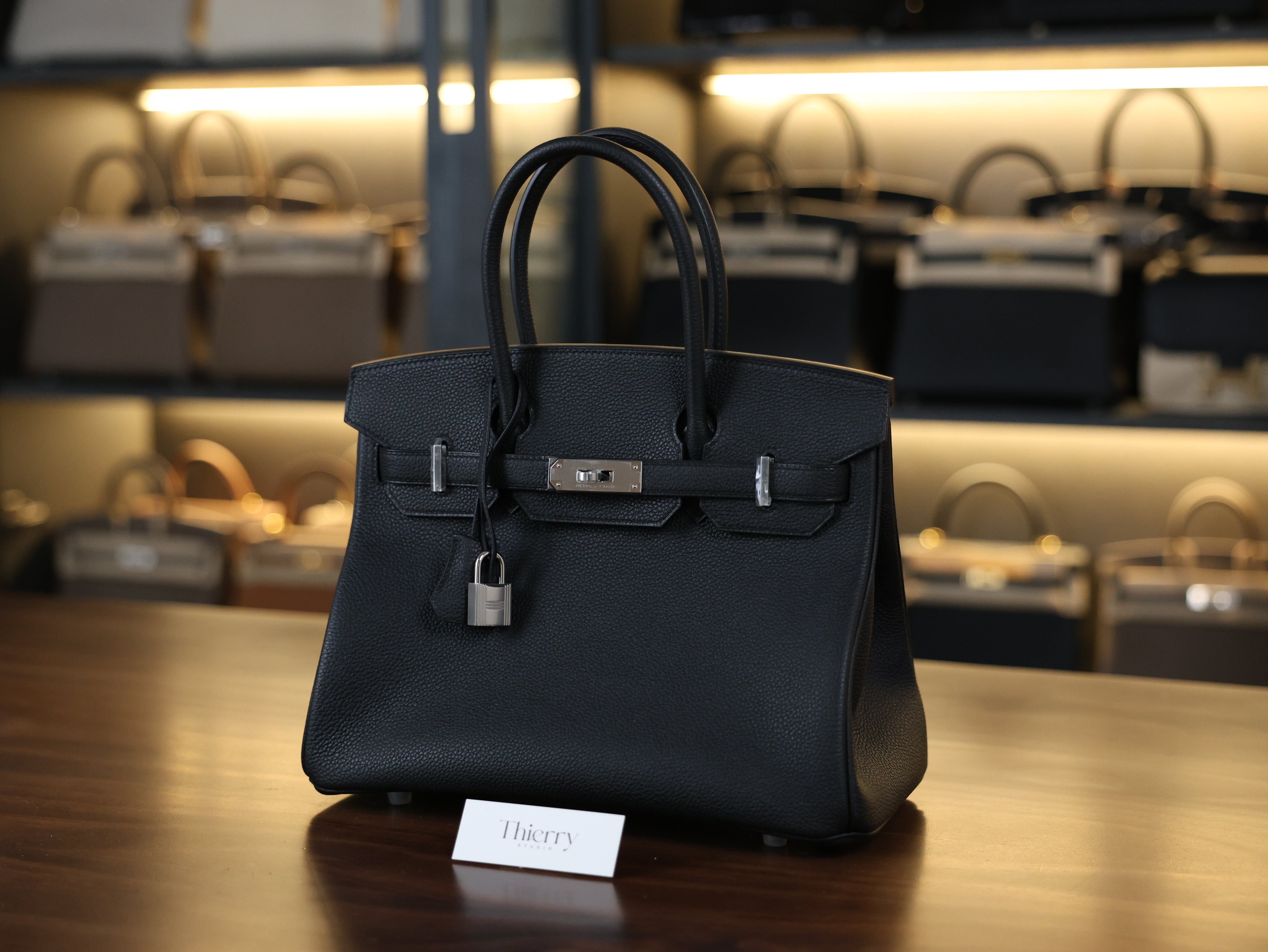 Birkin 30 togo black PHW