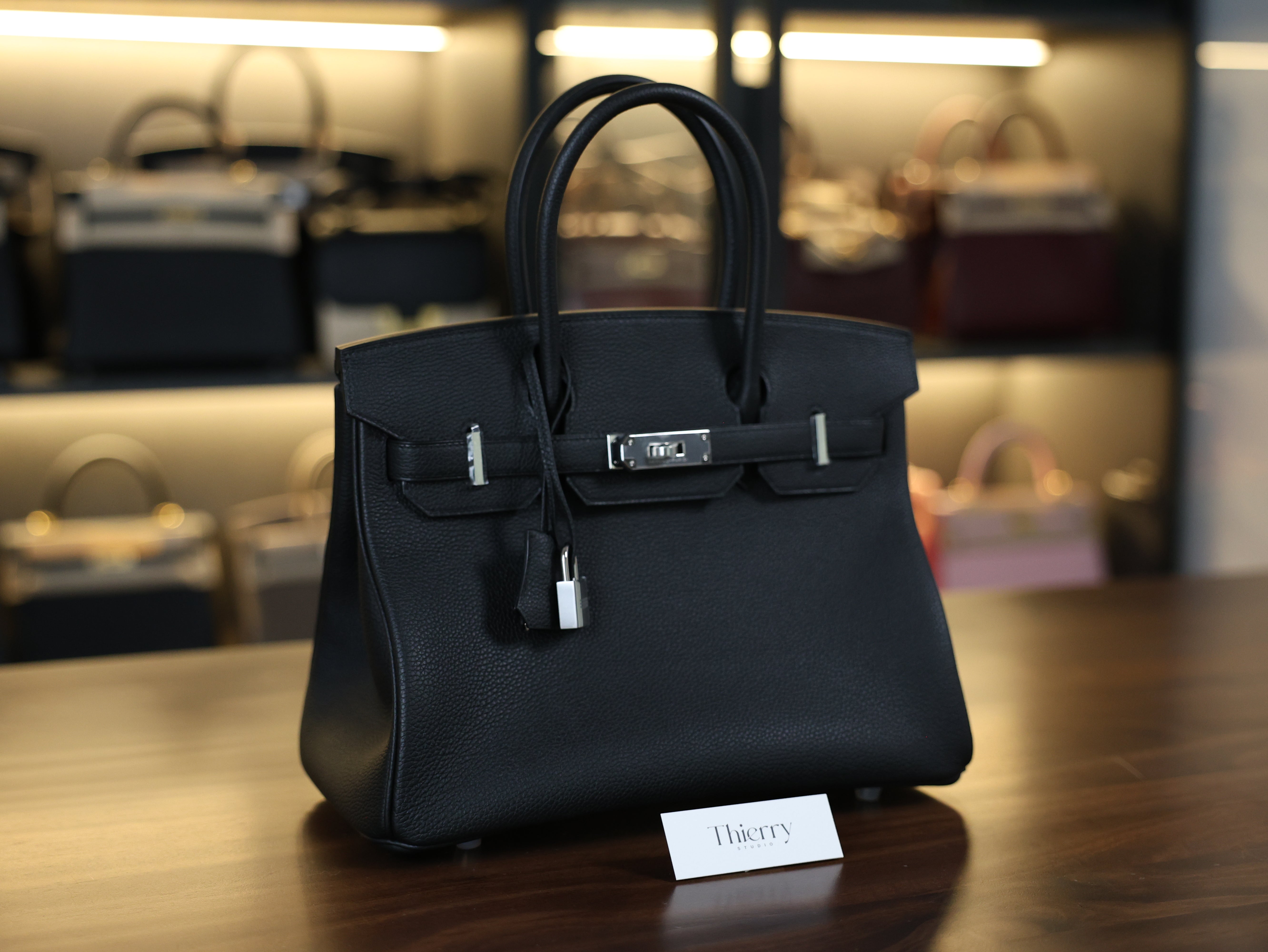 Birkin 30 togo black PHW