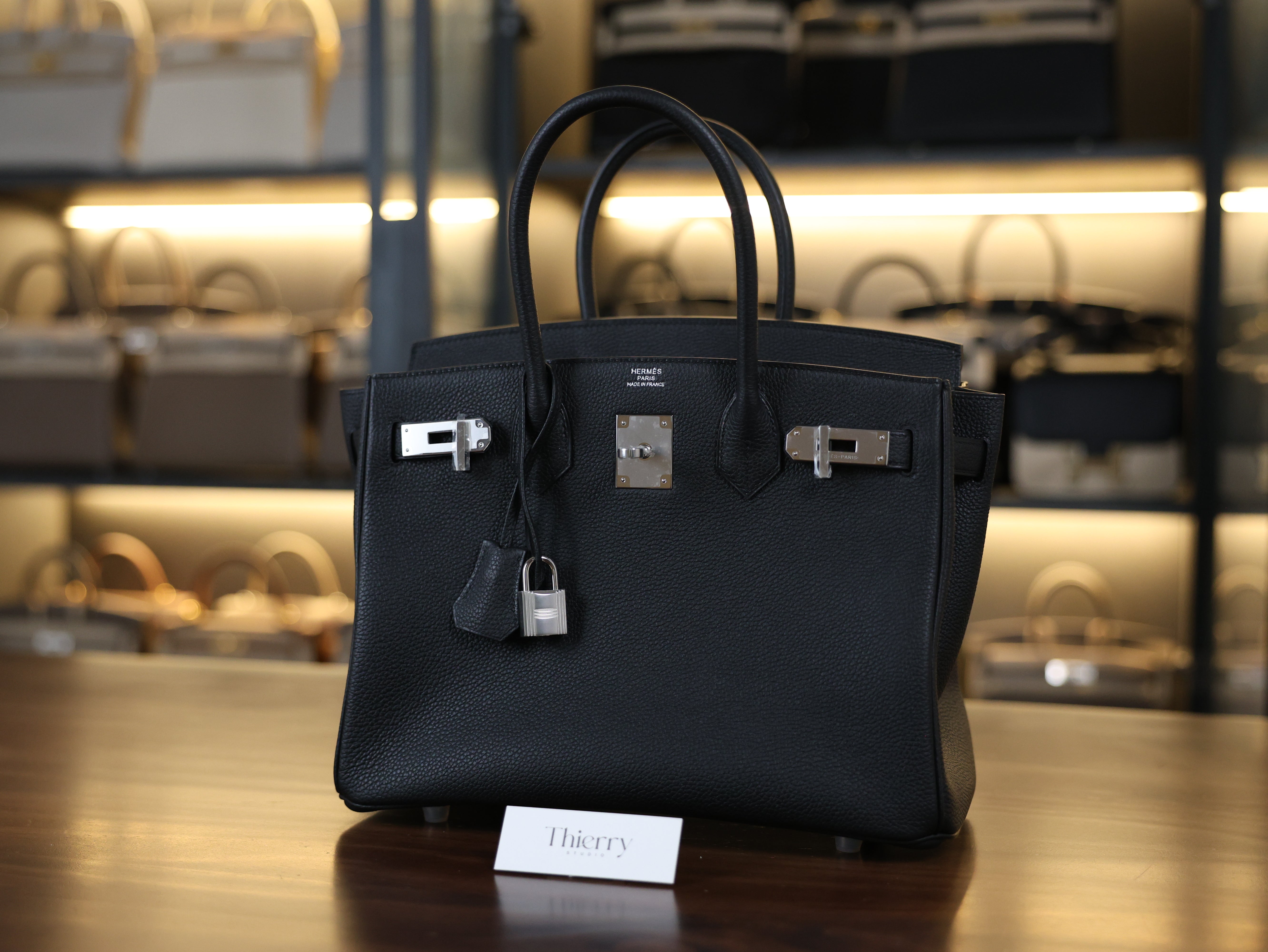 Birkin 30 togo black PHW