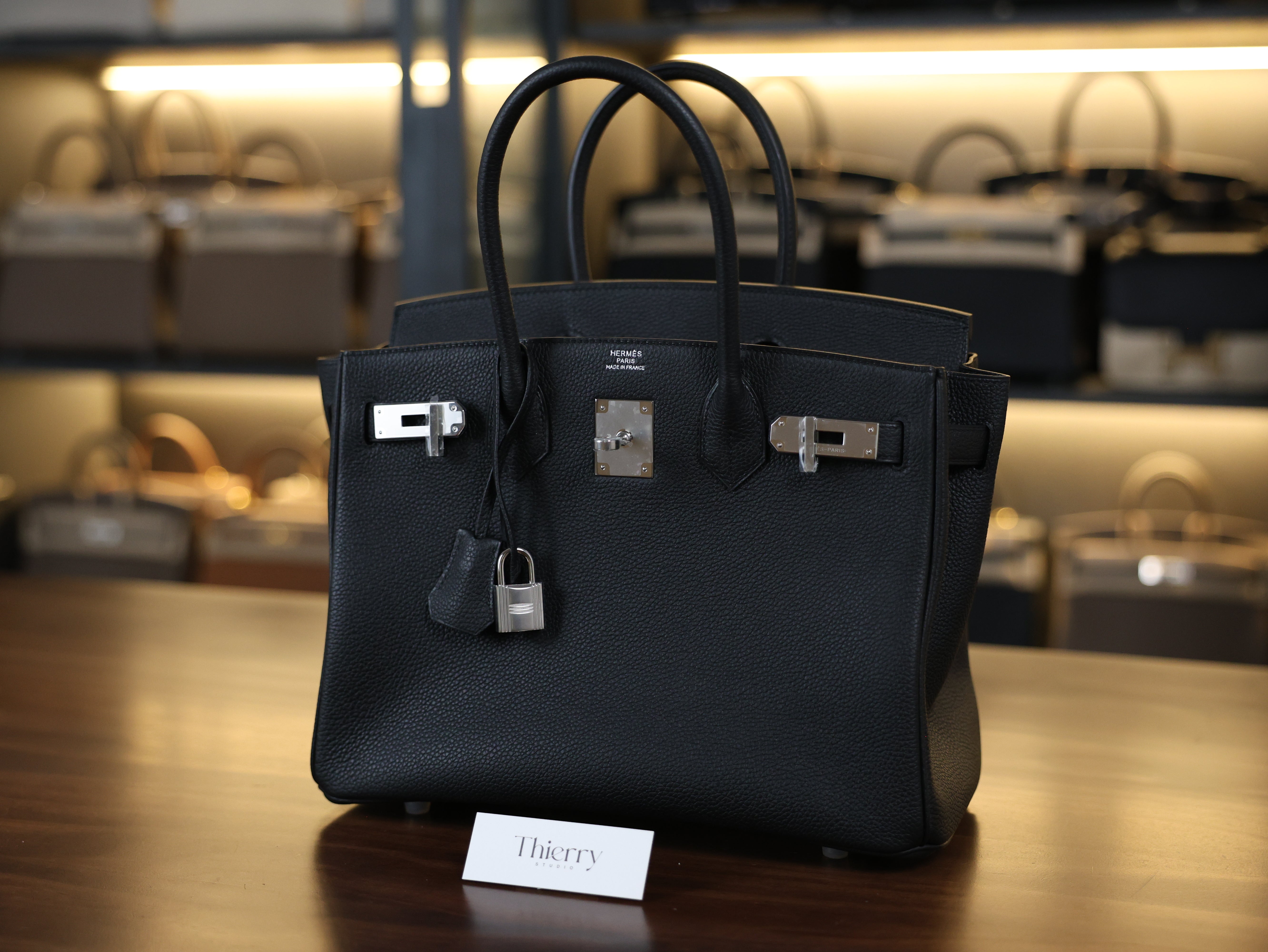 Birkin 30 togo black PHW