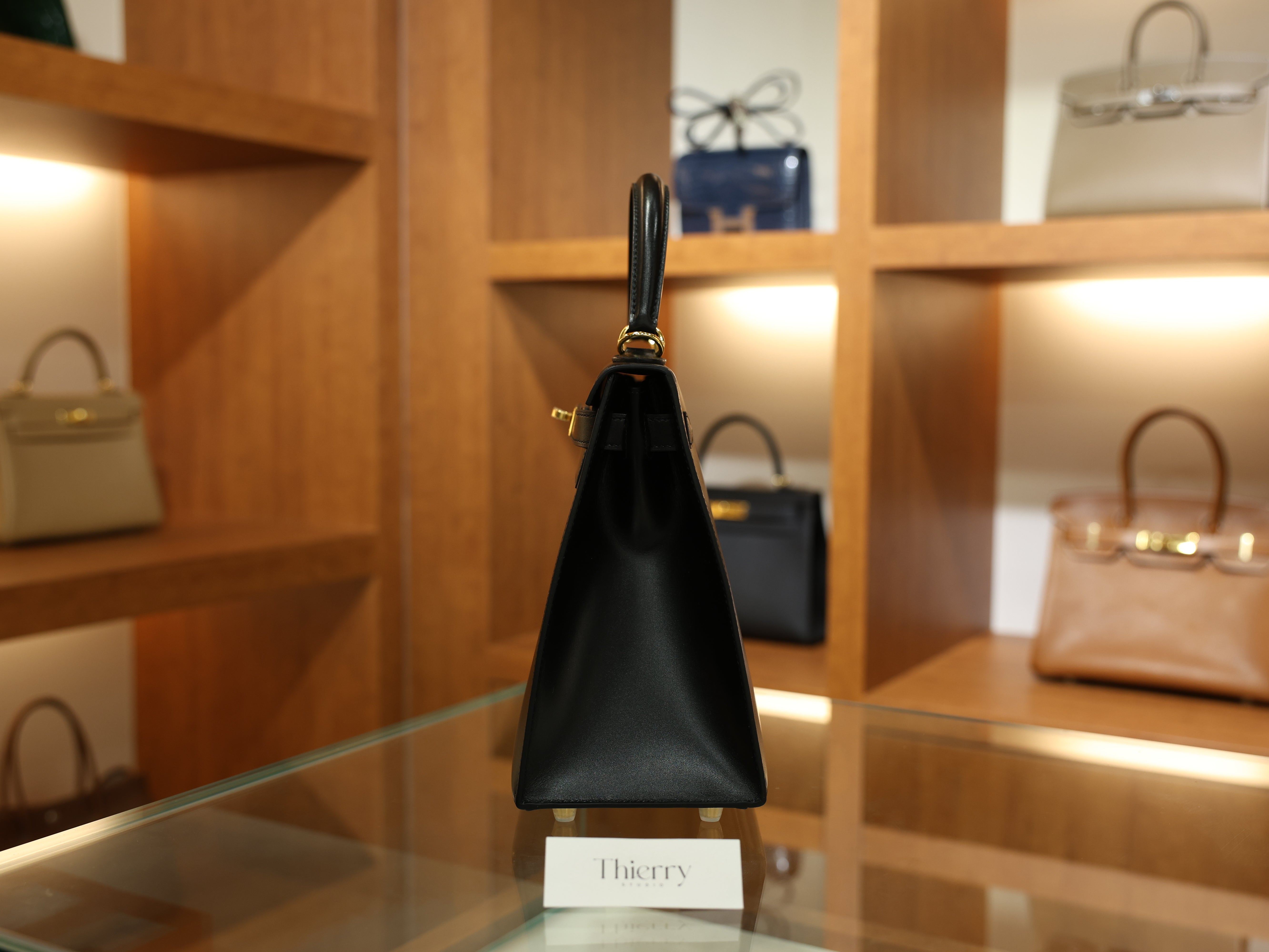 Kelly 28 box sellier black GHW