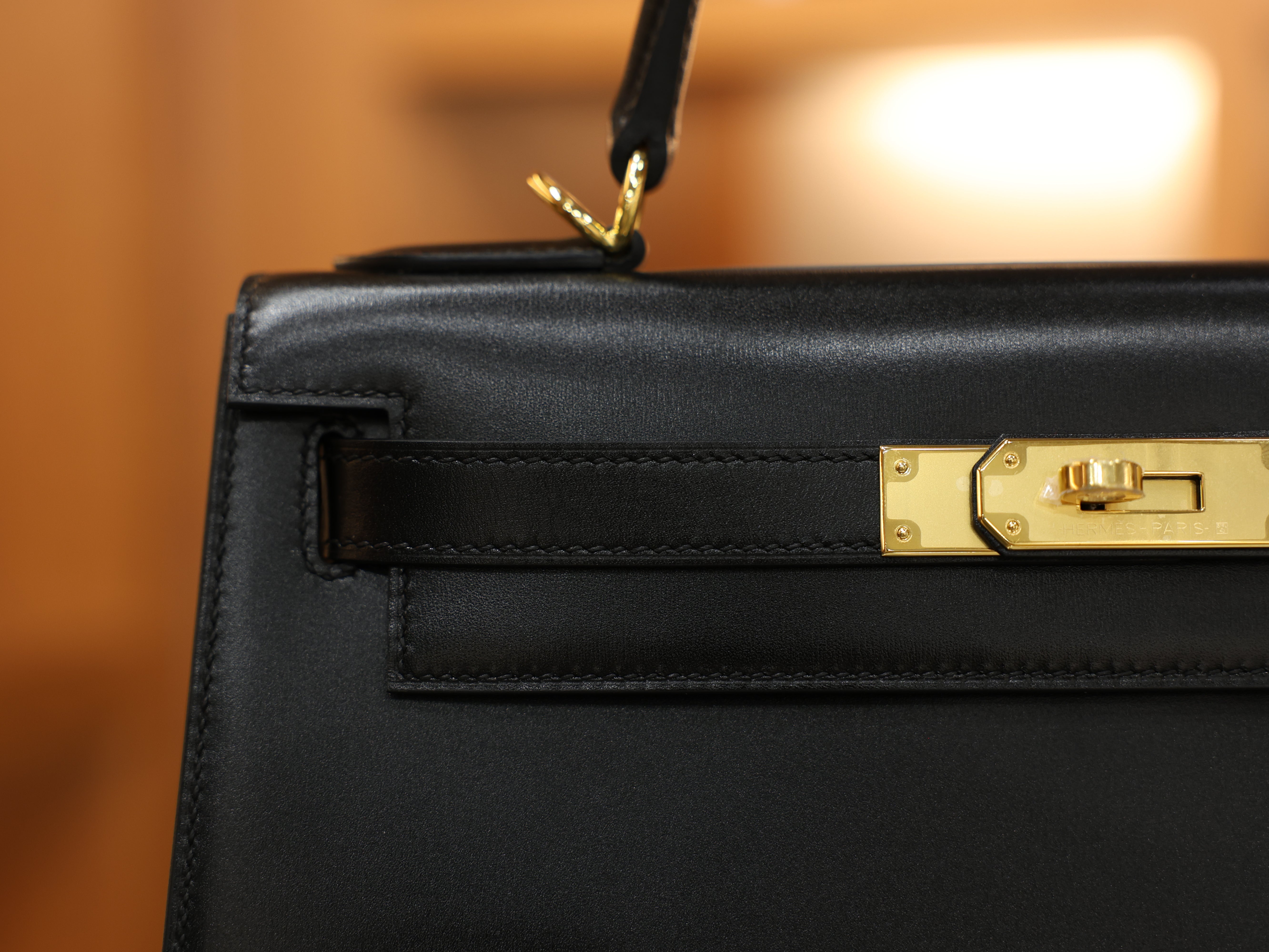 Kelly 28 box sellier black GHW