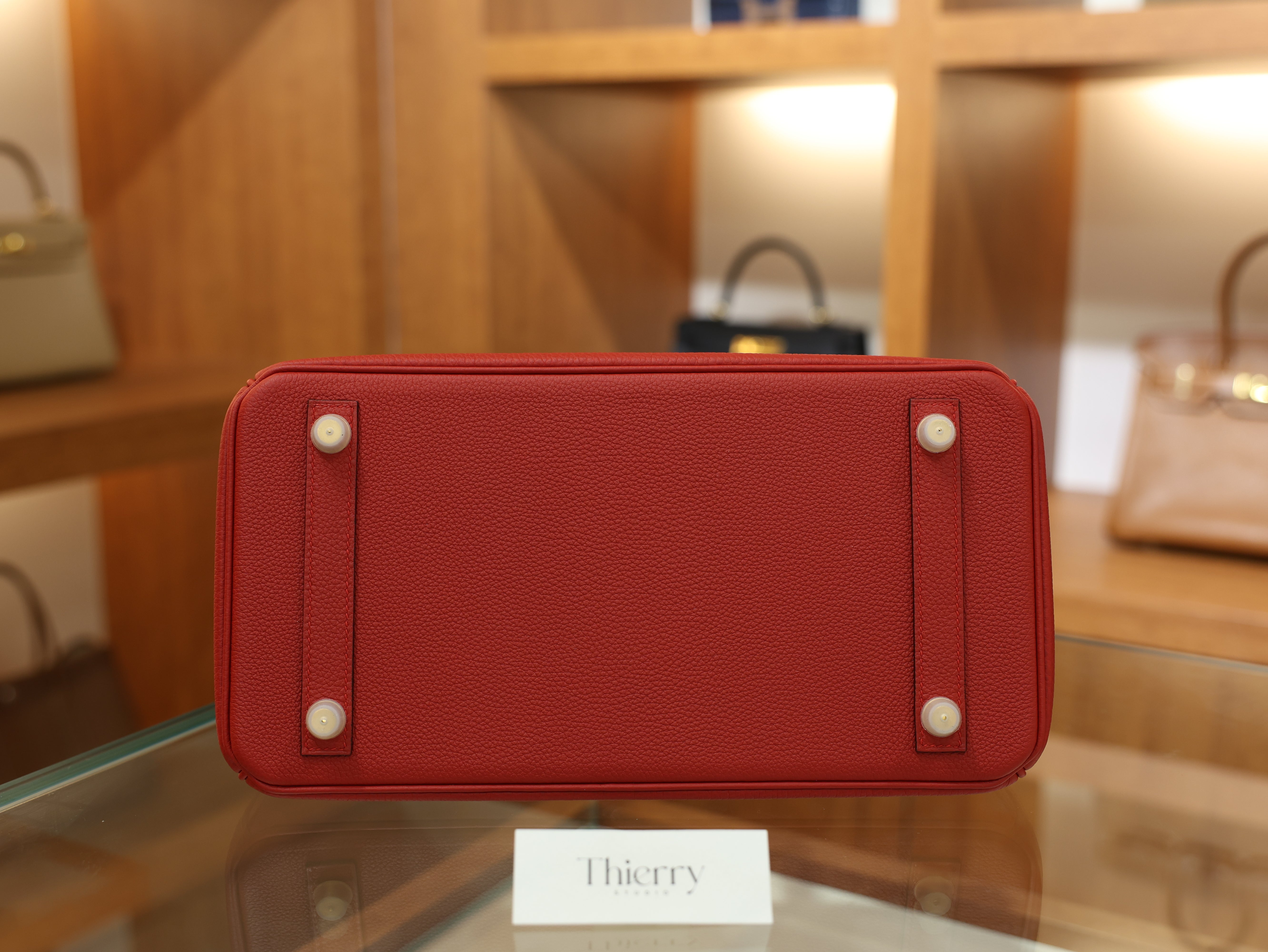 Birkin 30 togo rouge casaque GHW