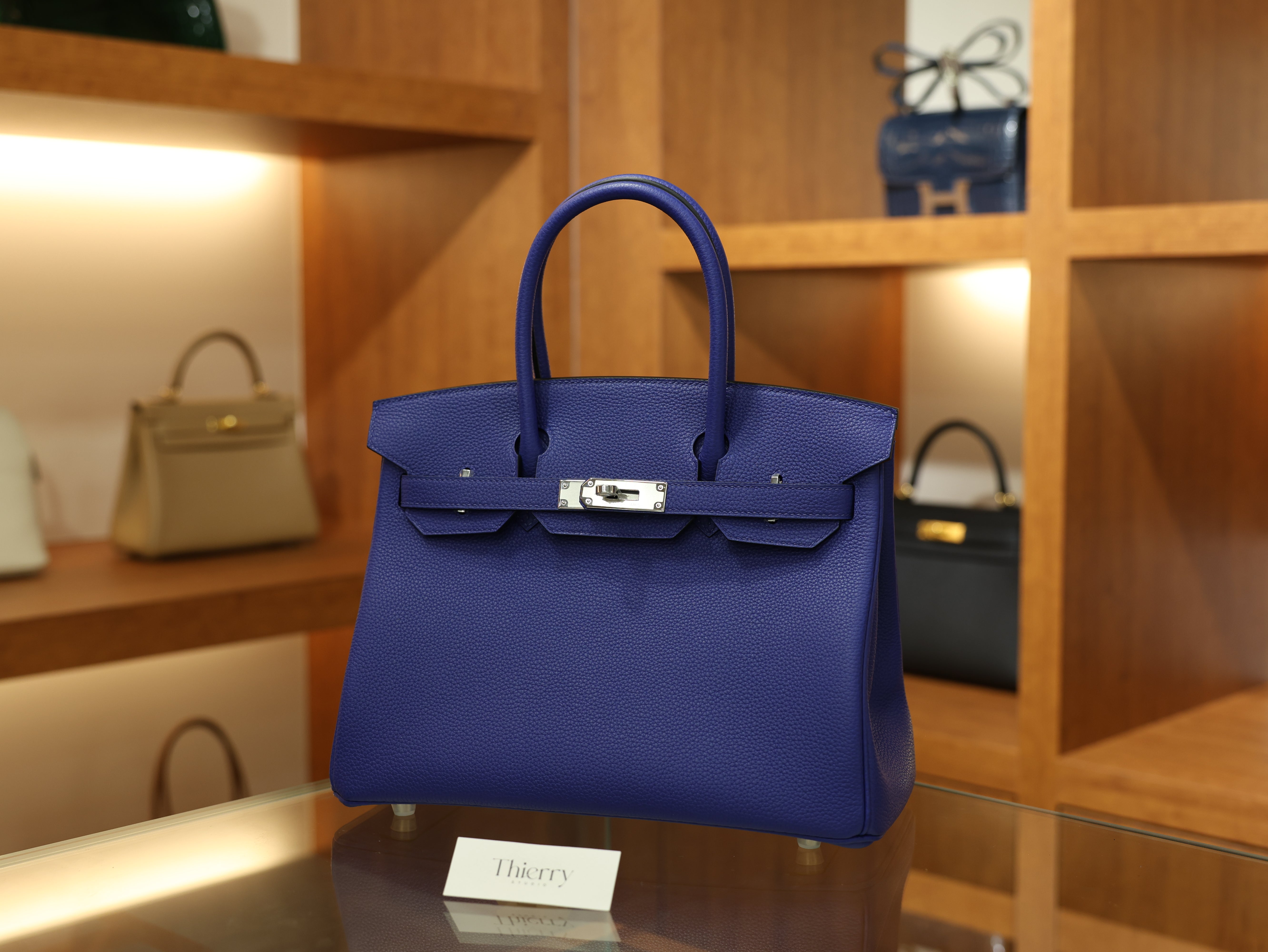 Birkin 30 togo blue electric PHW