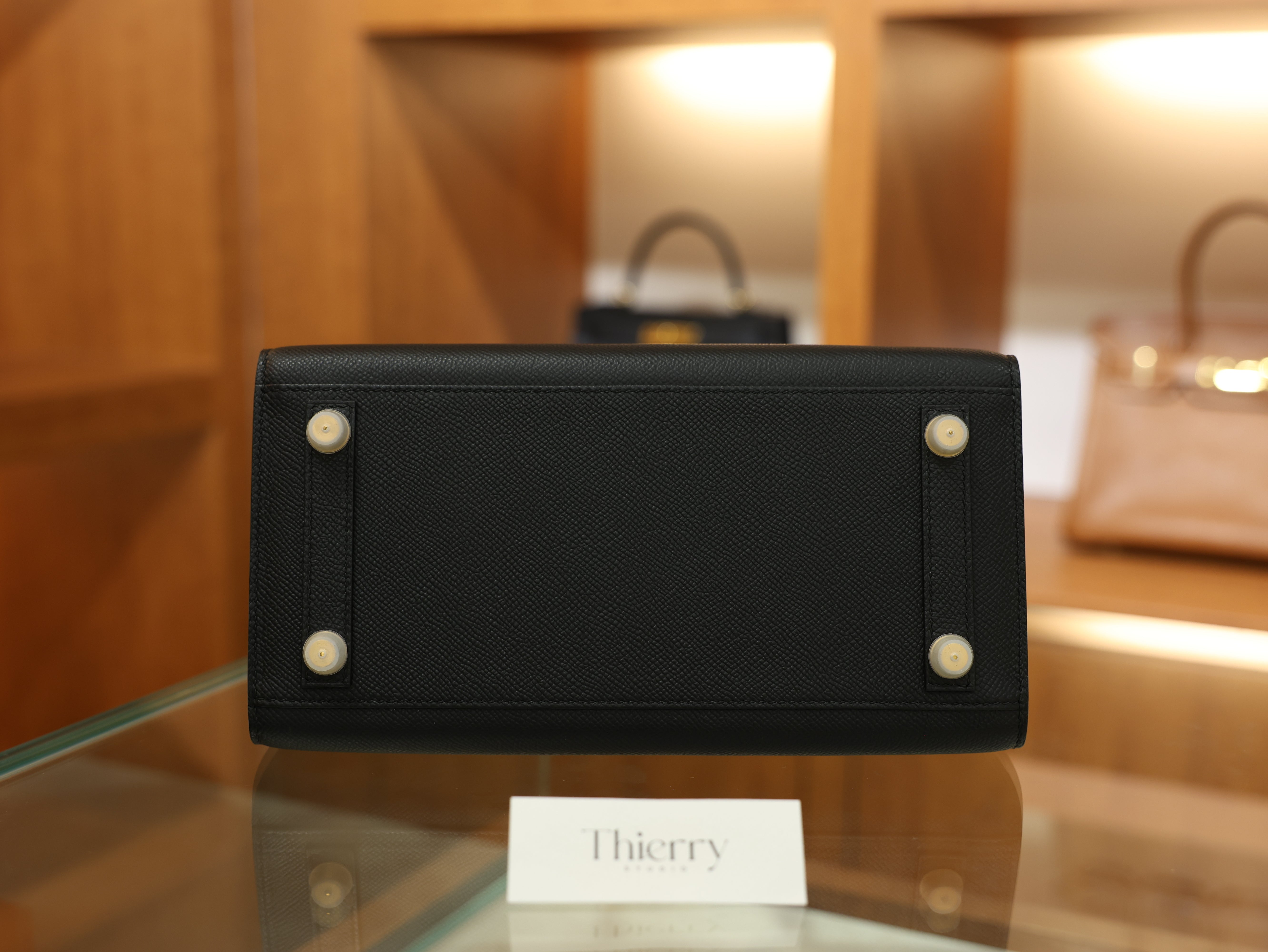 Birkin 25 epsom sellier black GHW