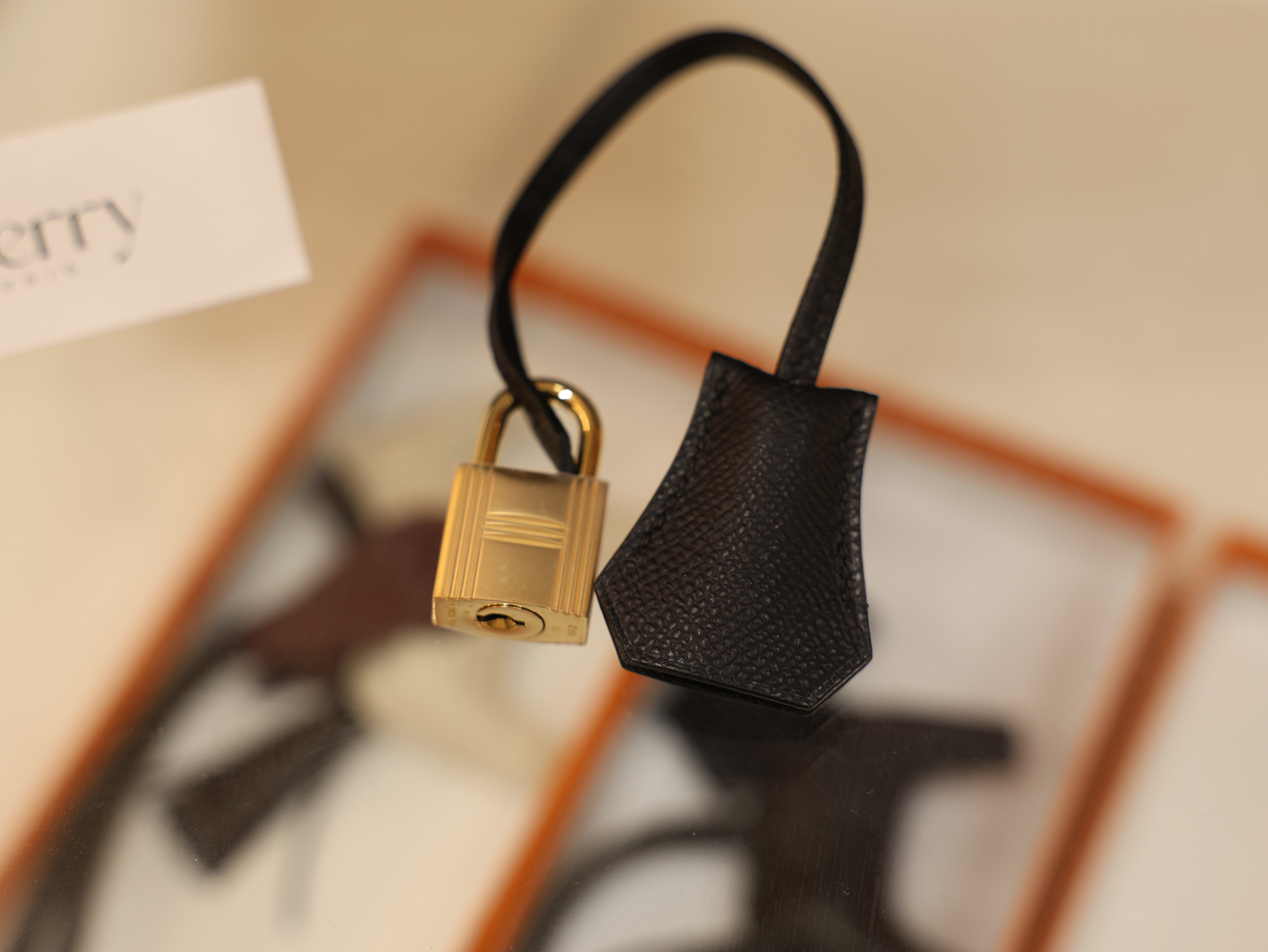 Birkin 25 epsom sellier black GHW