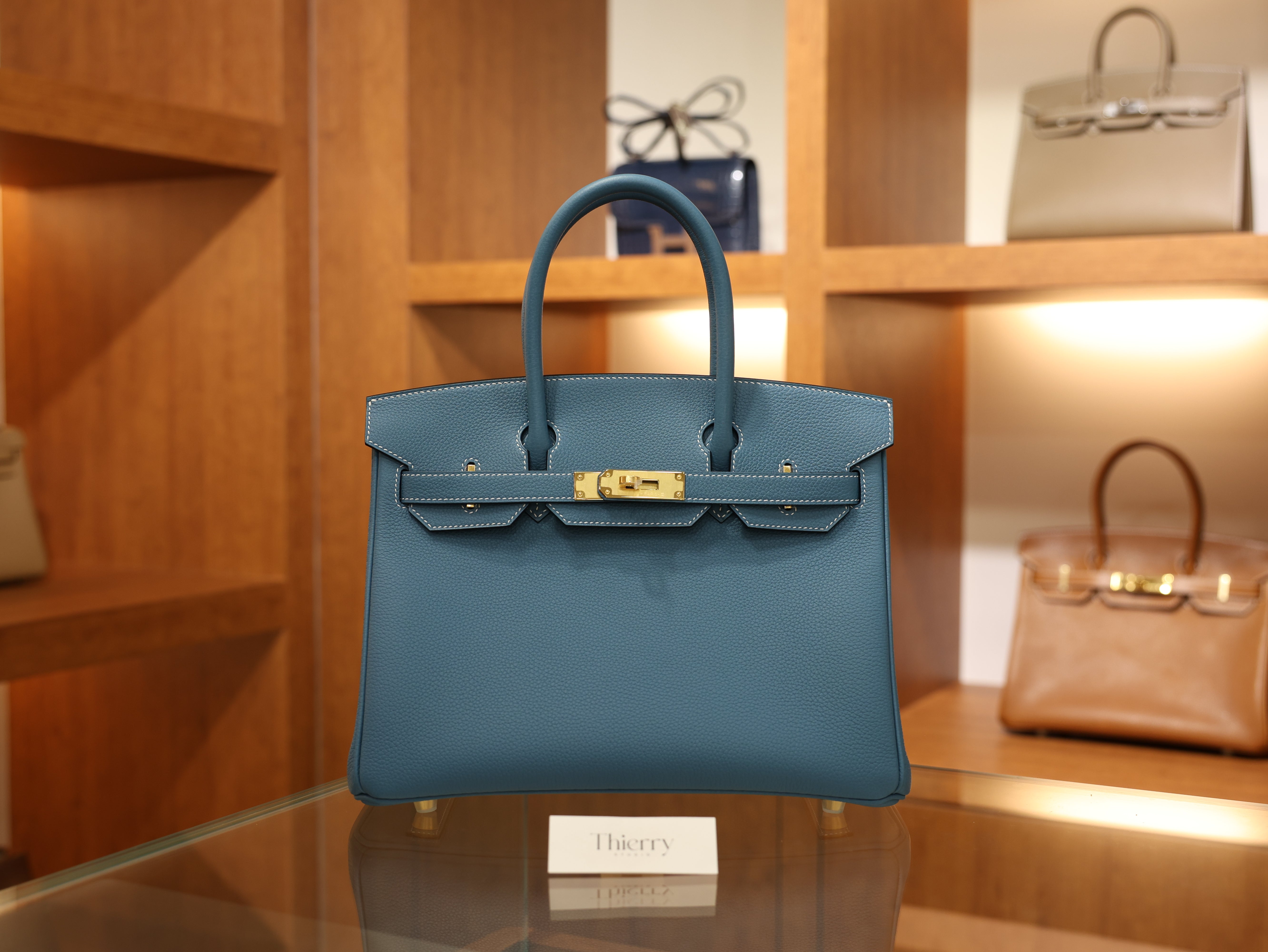 Birkin 30 togo blue jean GHW