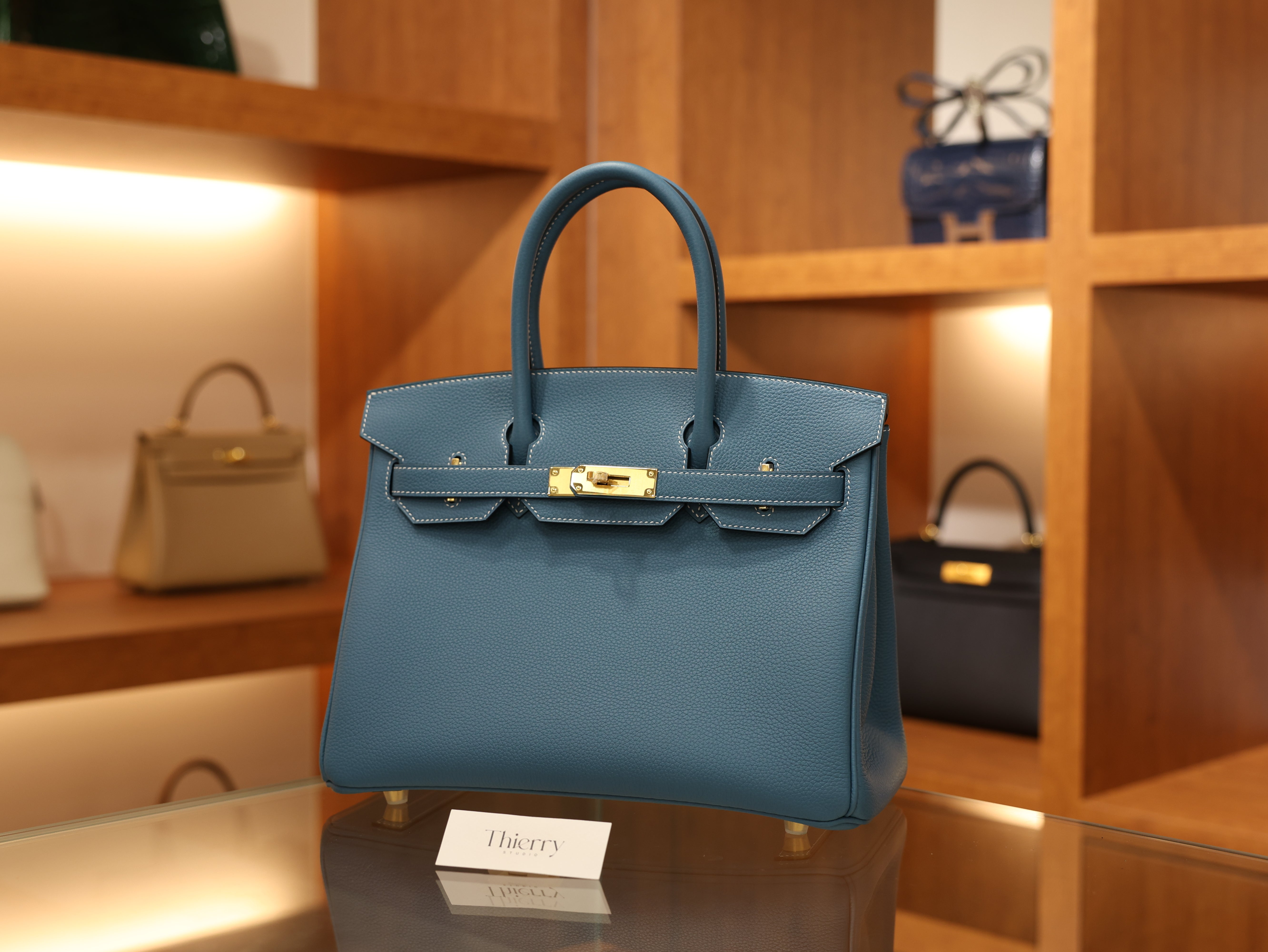 Birkin 30 togo blue jean GHW
