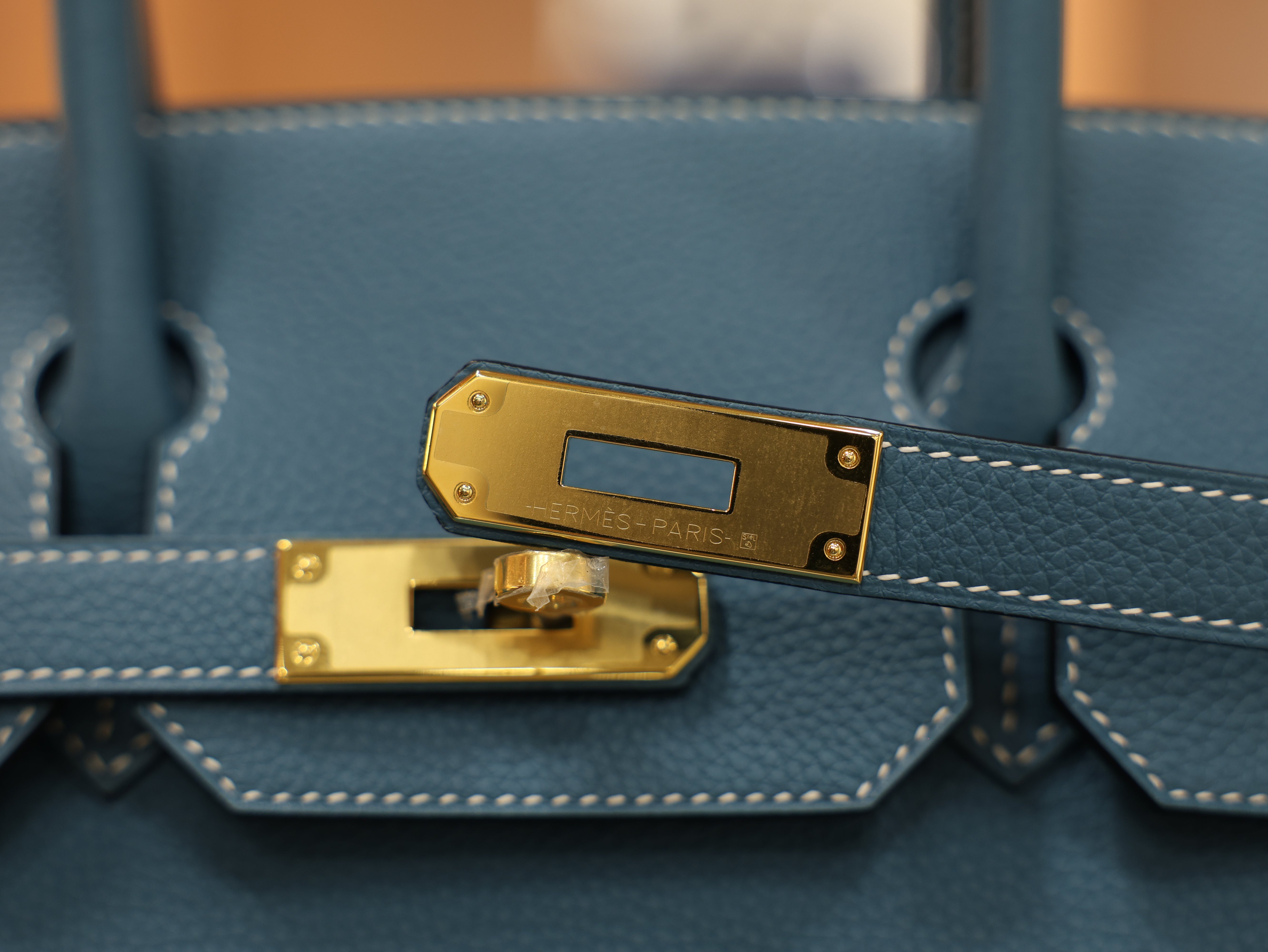 Birkin 30 togo blue jean GHW