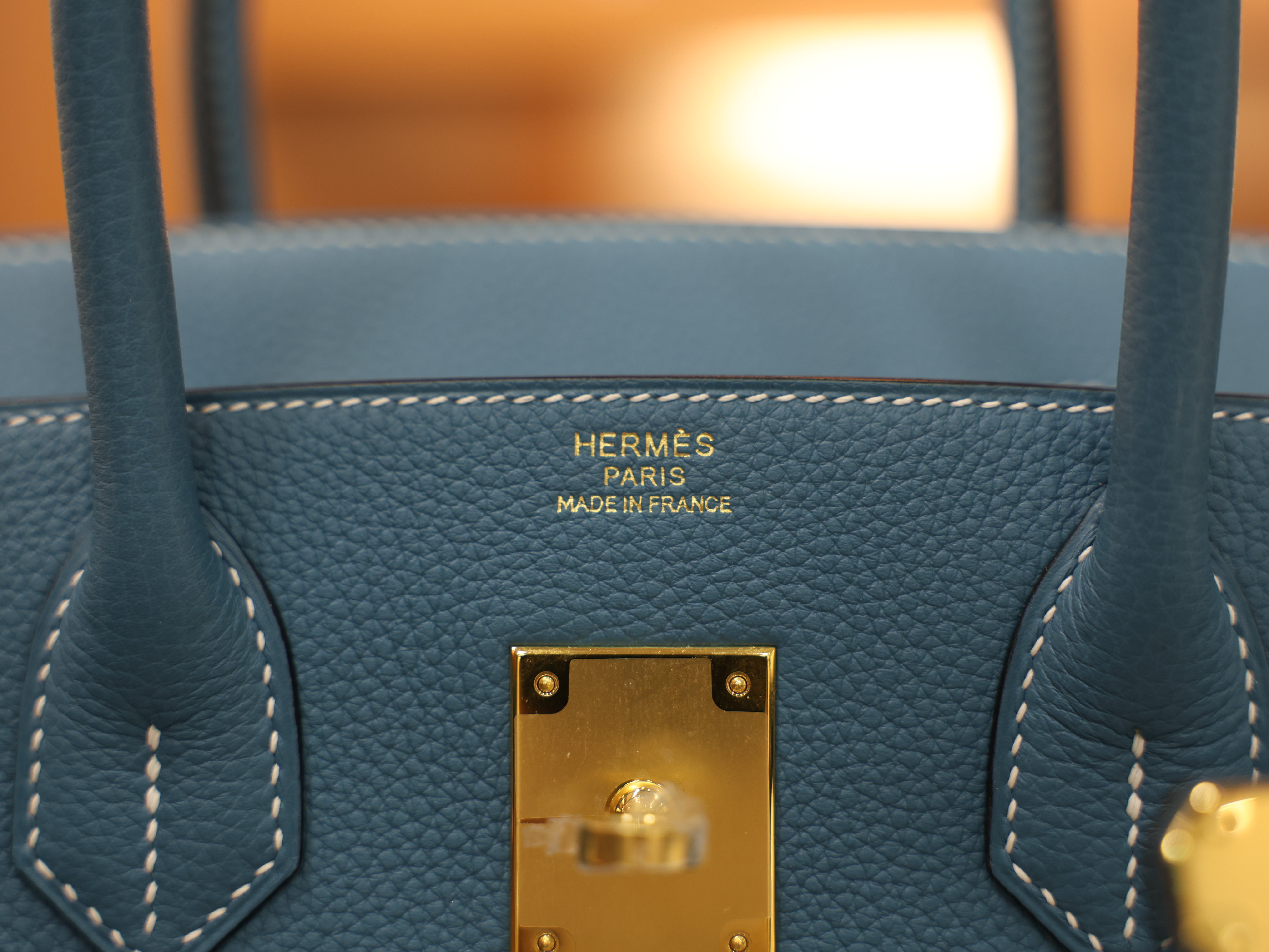 Birkin 30 togo blue jean GHW