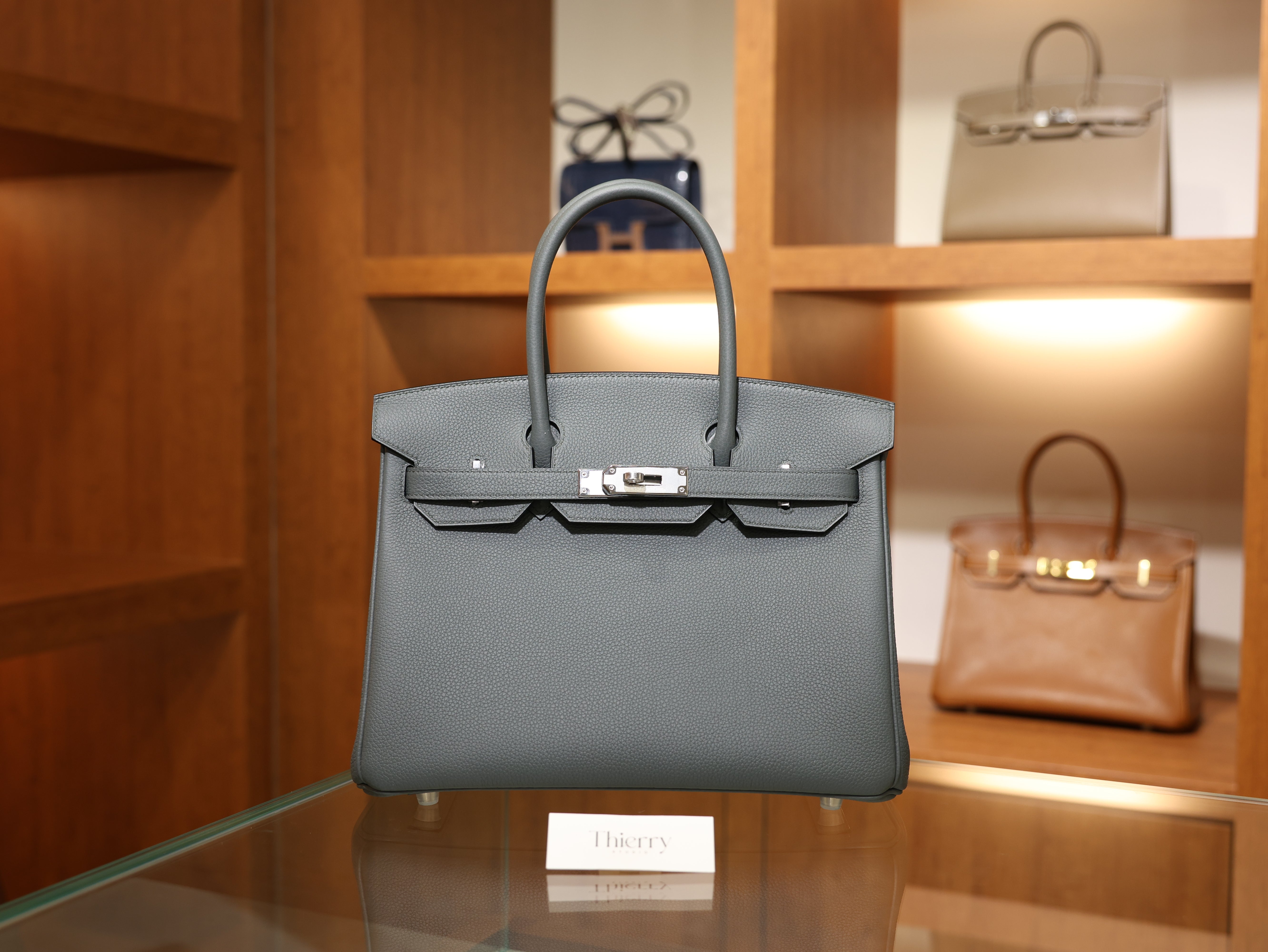 Birkin 30 togo vert amande PHW