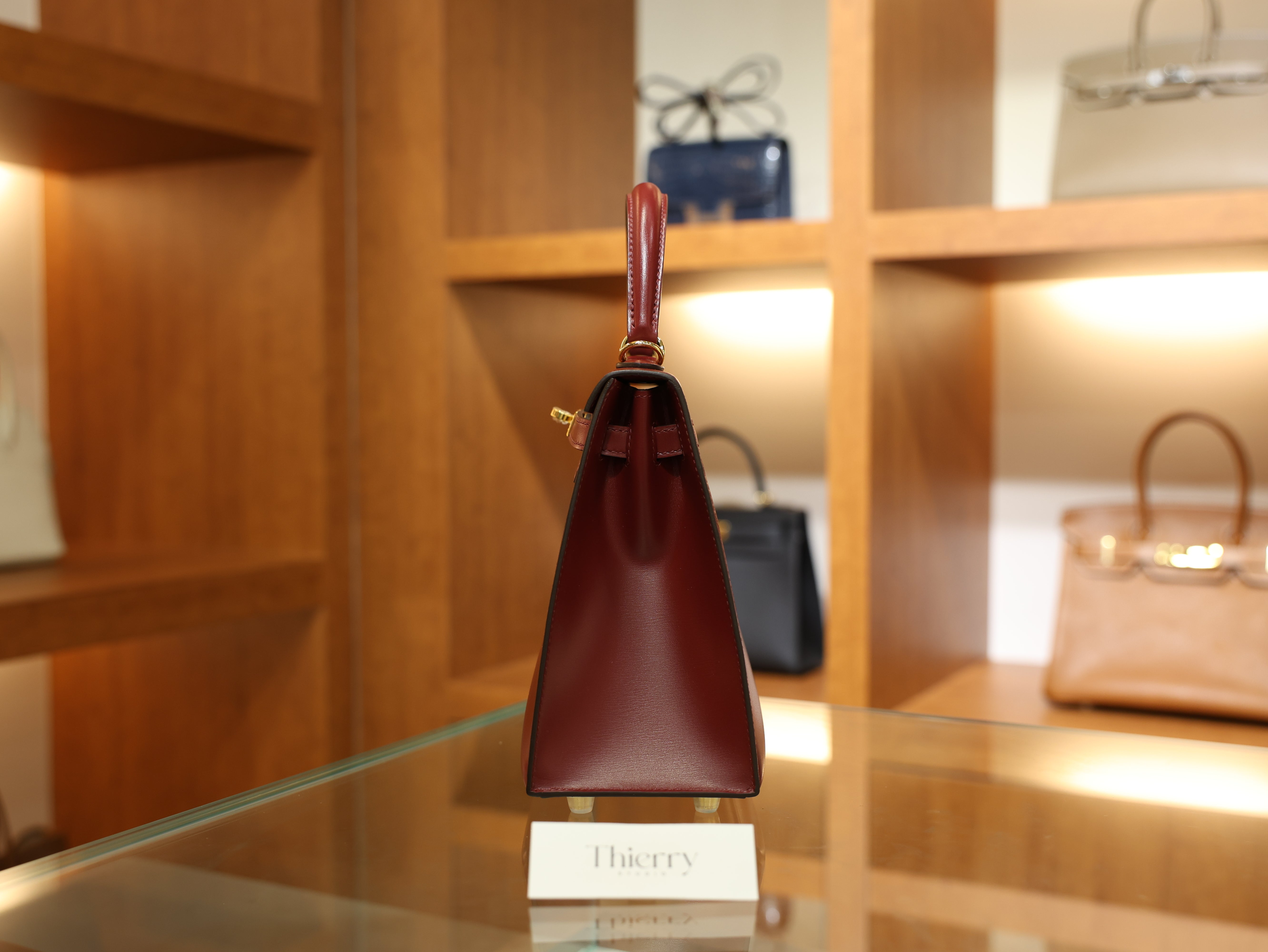 kelly 25 box sellier rouge H GHW